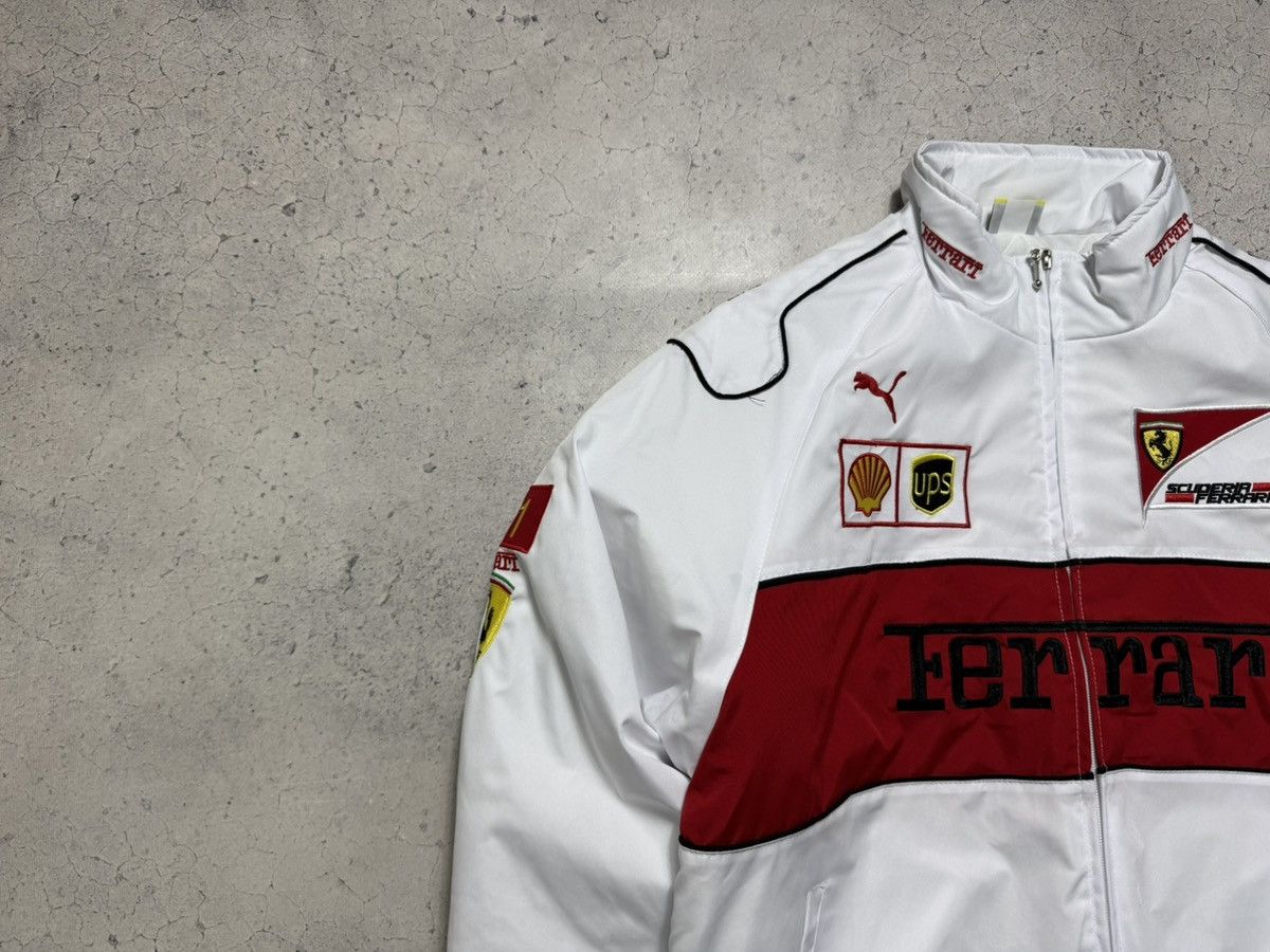 Ferrari Ferrari White Racing Bomber Jacket F1 Vintage Schumacher Size US XL / EU 56 / 4 - 6 Thumbnail
