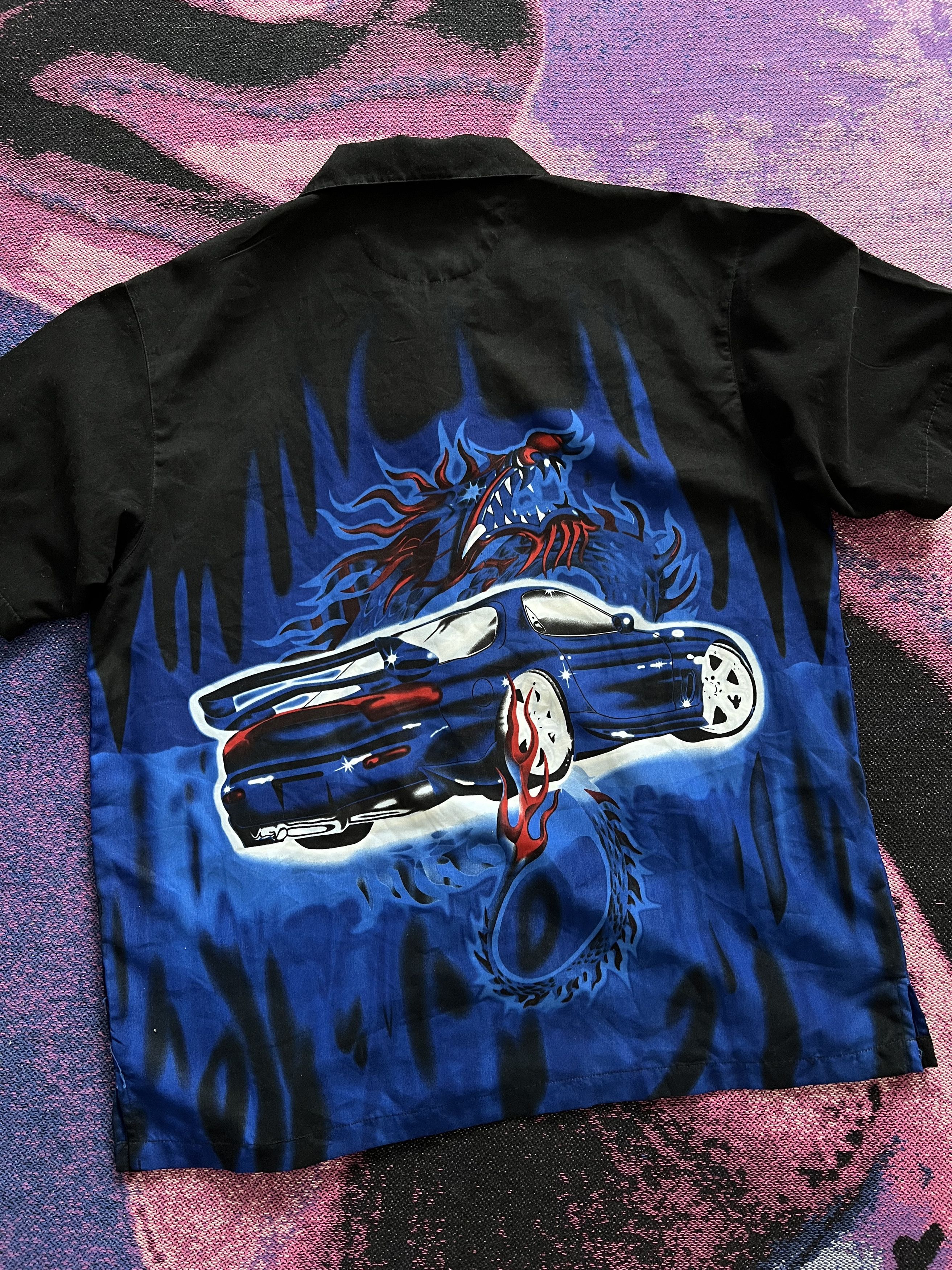 Vintage Mazda Rx7 Shirt Black Size US XL / EU 56 / 4 - 4 Thumbnail