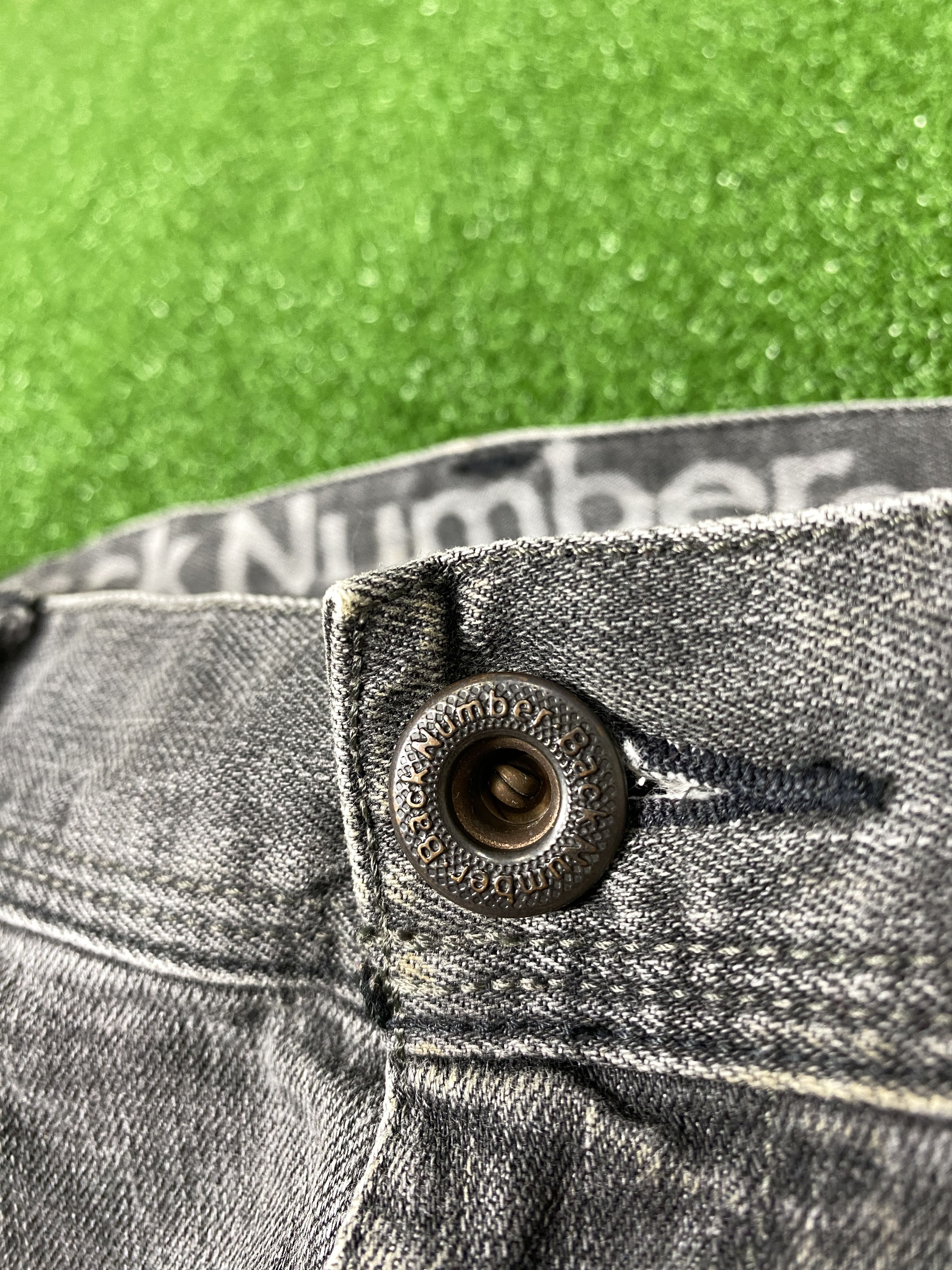 Japanese Brand Vintage Back Number Cargo Faded Black Jeans CP0047 Size US 32 / EU 48 - 3 Thumbnail