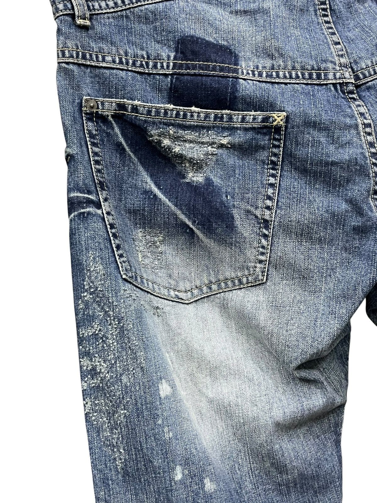 Cook Jeans Cook Jeans Fleur De Lis Grunge Distressed ERD Denim Size US 36 / EU 52 - 7 Thumbnail