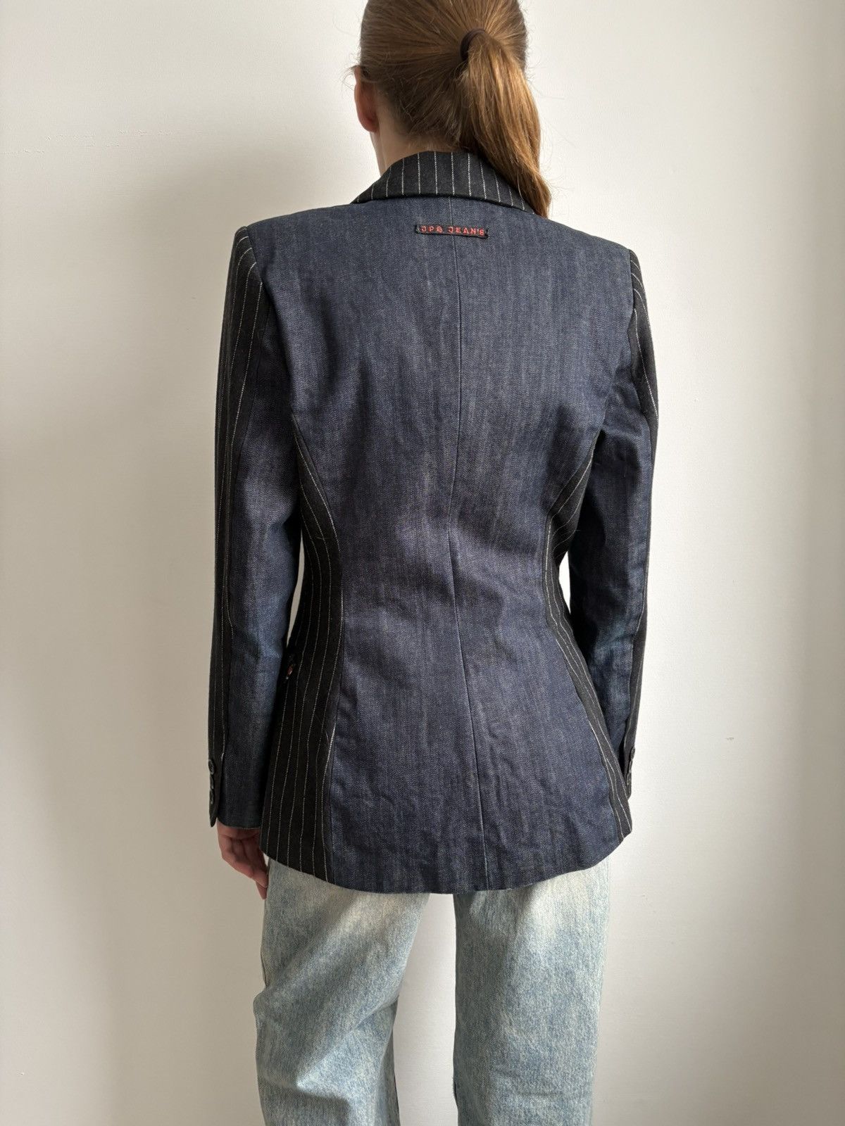 Jean Paul Gaultier Jean Paul Gaultier Jeans Tailored Blazer Striped Wool Denim Size M / US 6-8 / IT 42-44 - 8 Thumbnail