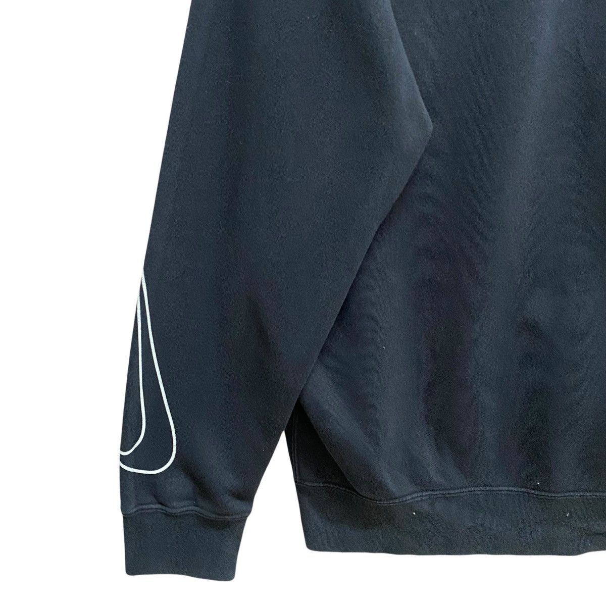 Nike × Vintage Nike Swoosh Black Unisex Sweatshirt Size Large Size US M / EU 48-50 / 2 - 6 Thumbnail