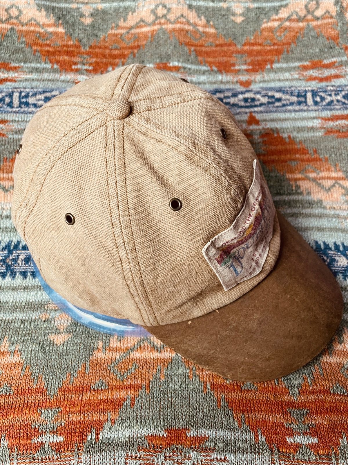 RRL Ralph Lauren RRL Ralph Lauren Rare Leather Baseball Hat cap Size ONE SIZE - 2 Thumbnail