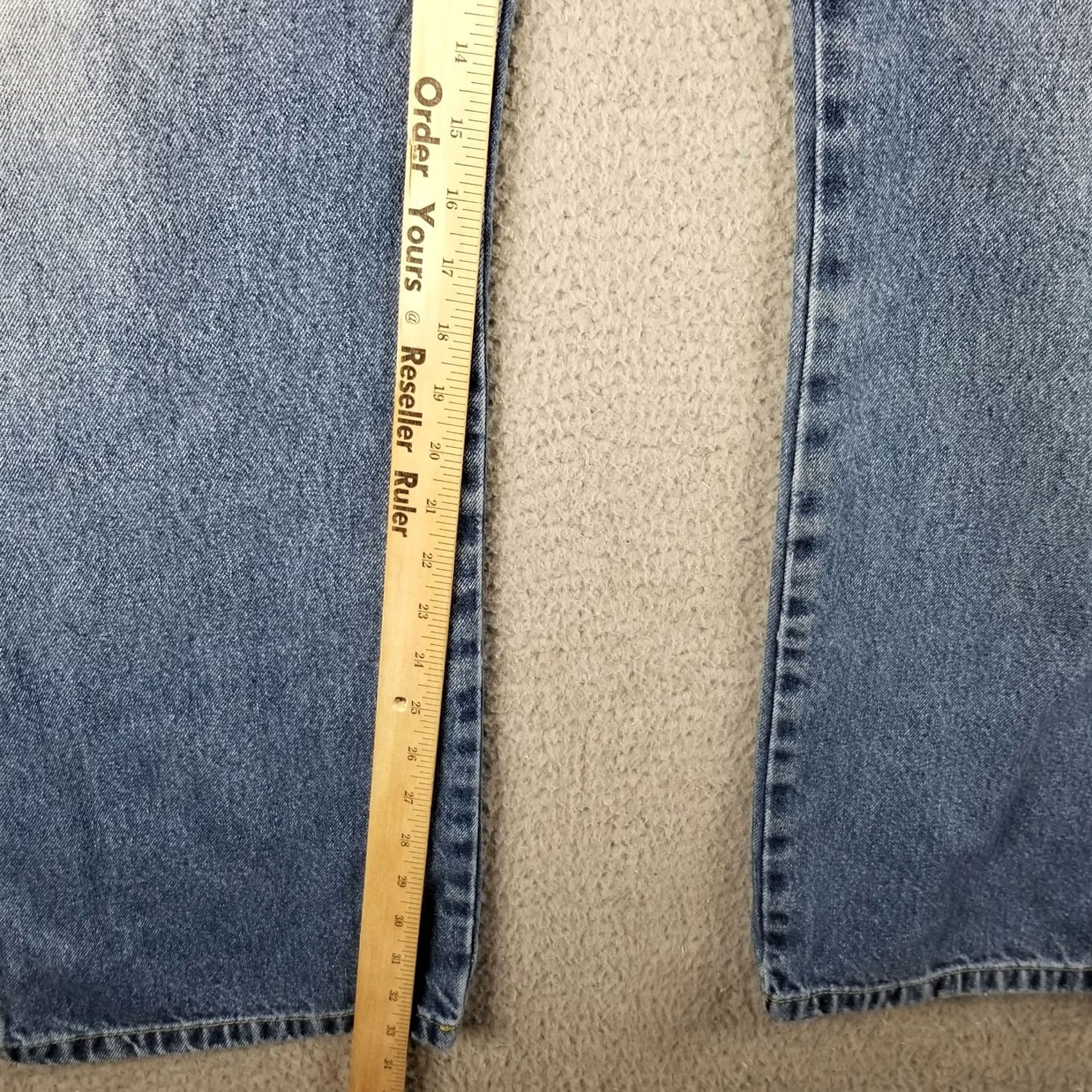 Vintage Cabela's Jeans Mens 42X33 Blue Relaxed Fit Denim Big & Tall Straight Jeans Mens Blue 42X33 90s American Classic Theme Clothing Size US 42 / EU 58 - 6 Thumbnail