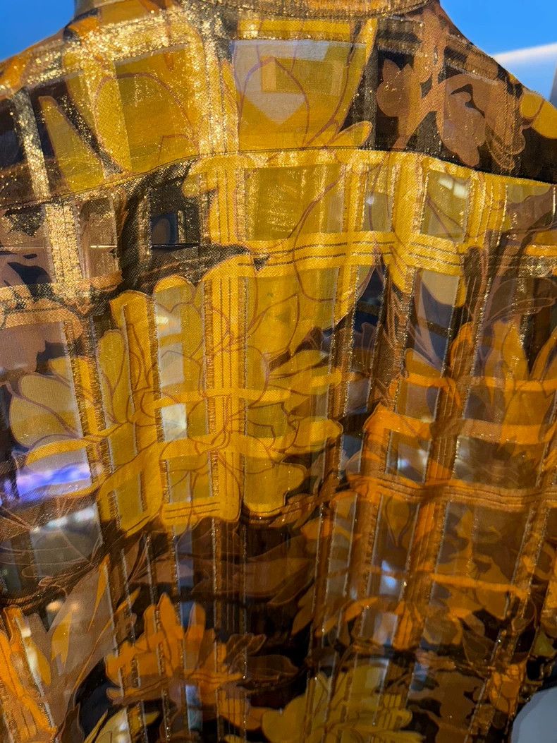 Dries Van Noten DRIES VAN NOTEN Silk and gold thread shirt Size S / US 4 / IT 40 - 5 Thumbnail
