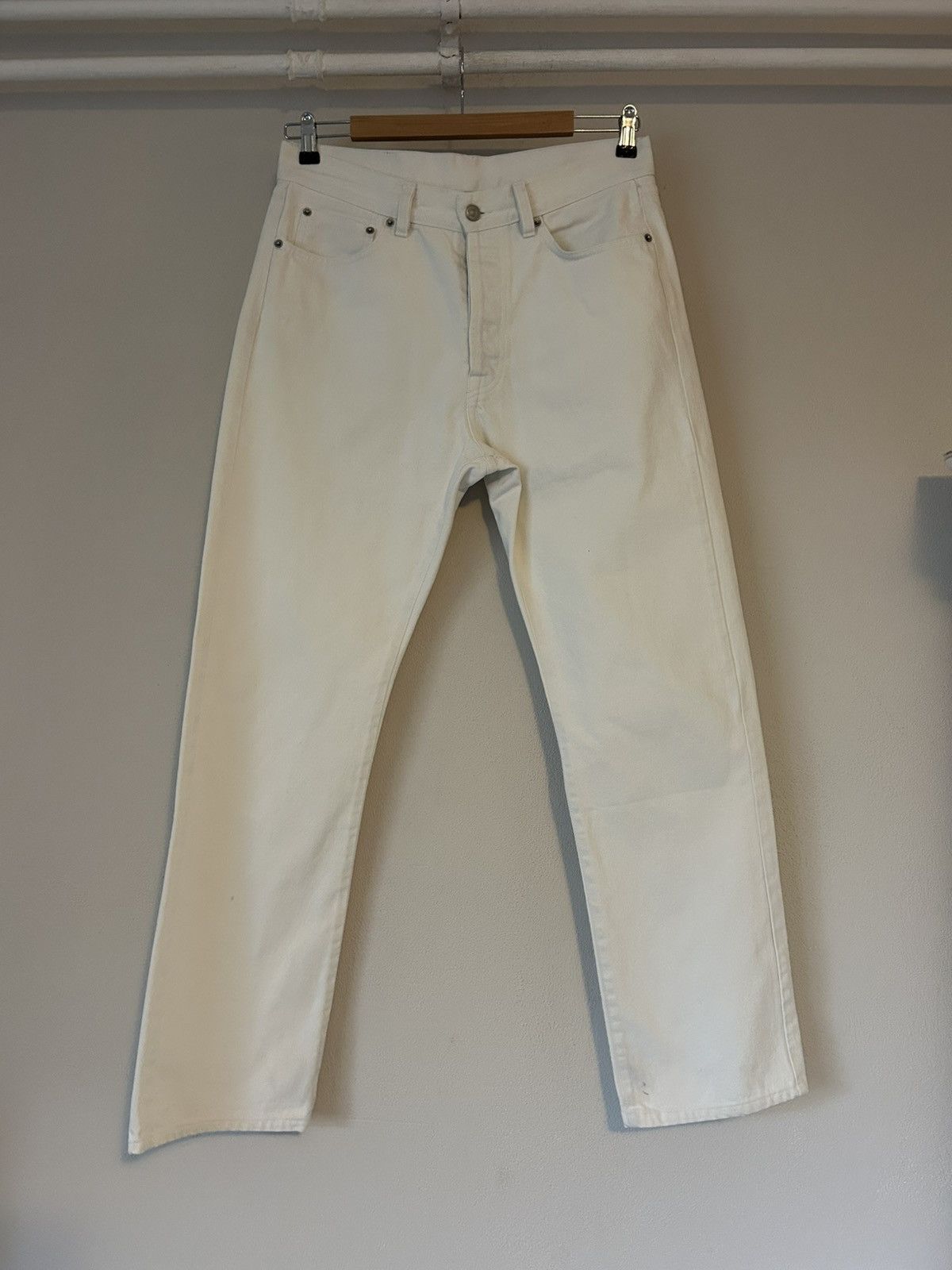Jil Sander Jil Sander White Denim Jeans - Size 33 Size US 33 - 1 Thumbnail