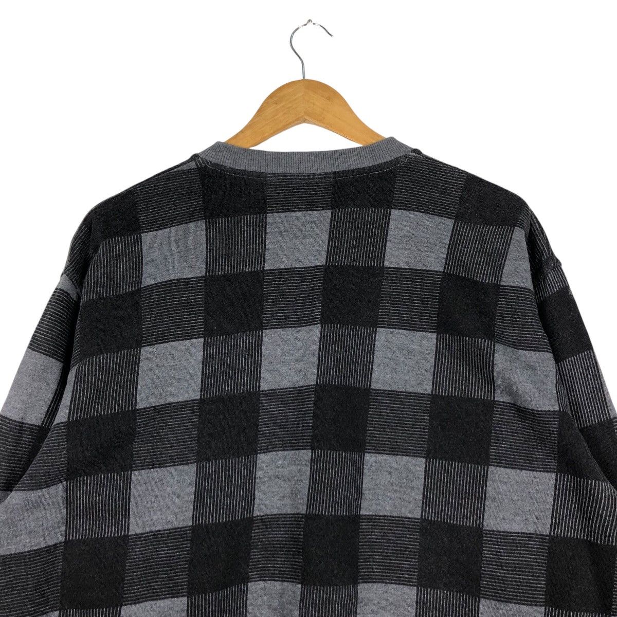 Japanese Brand × Vintage Vintage Checked Box Sweatshirt Rare Streetwear Medium Size US M / EU 48-50 / 2 - 8 Thumbnail