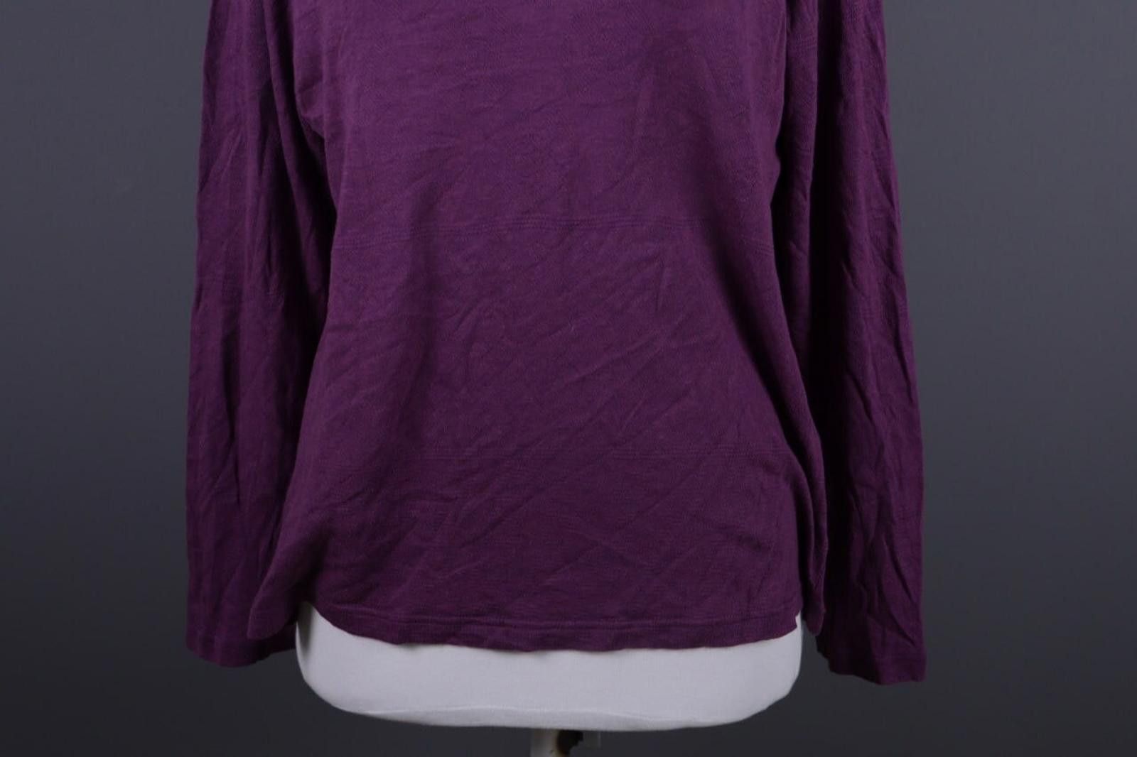 Designer Gudrun Sjoden Purple Long Sleeve Top Shirt Pullover Size XL Size XL / US 12-14 / IT 48-50 - 2 Thumbnail