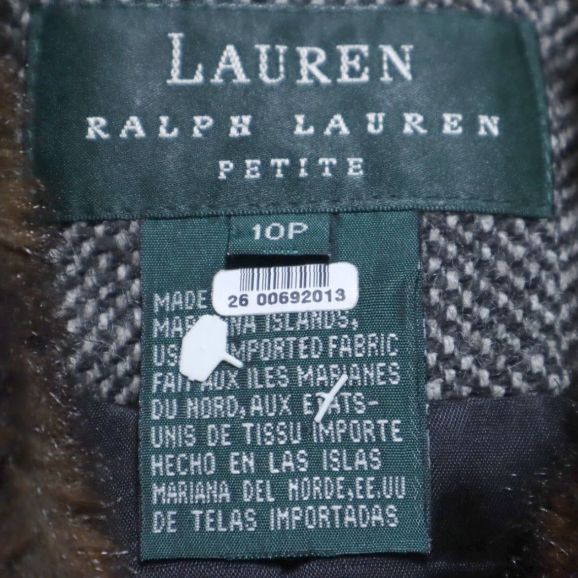 Ralph Lauren Lauren Ralph Lauren Jacket Women Gray 10P Full Zip Fur Collar Wool Womens Size L / US 10 / IT 46 - 5 Thumbnail