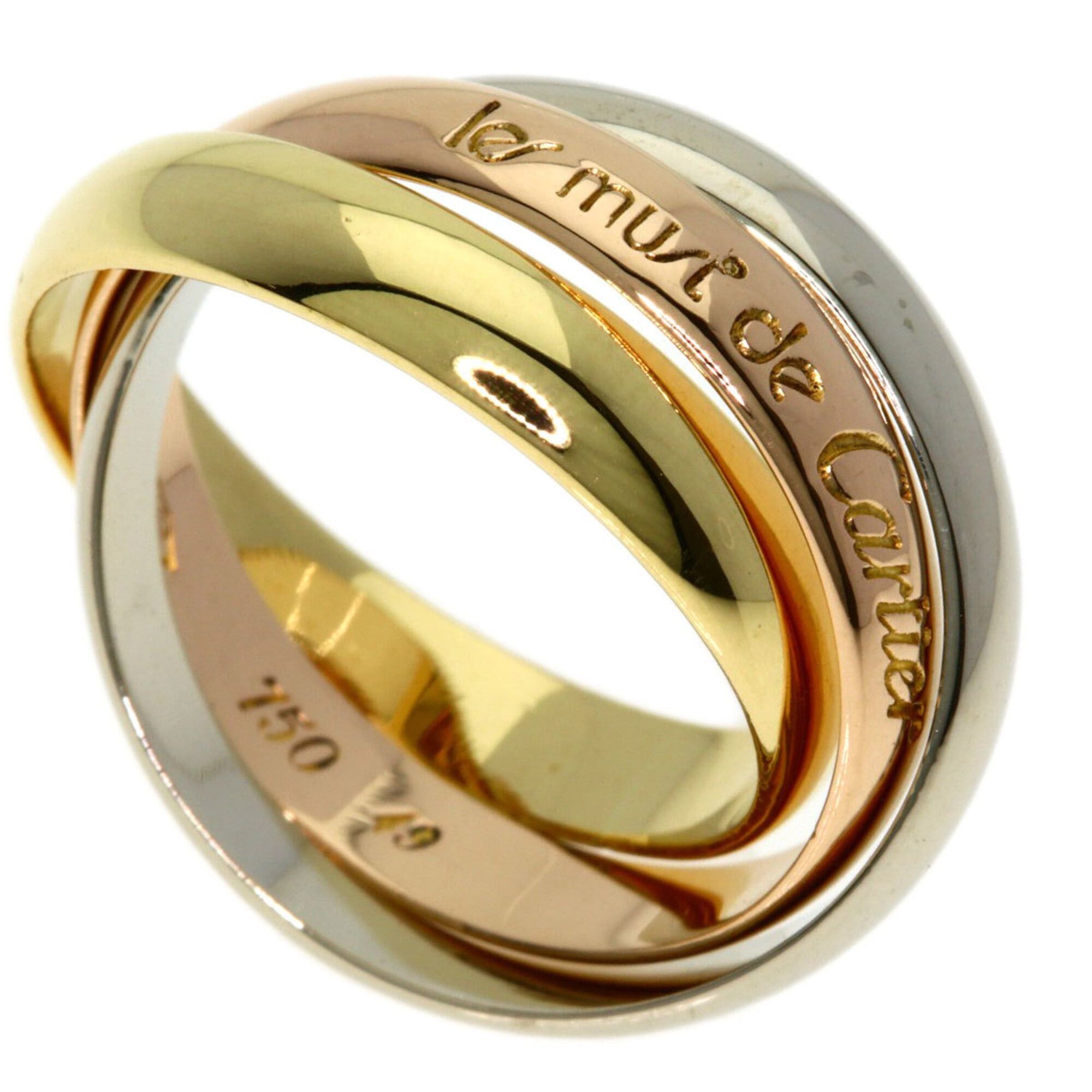Cartier Cartier Trinity #49 Ring - 18K Yellow Gold/18K Pink White Gold Women's CARTIER Size ONE SIZE - 1 Thumbnail