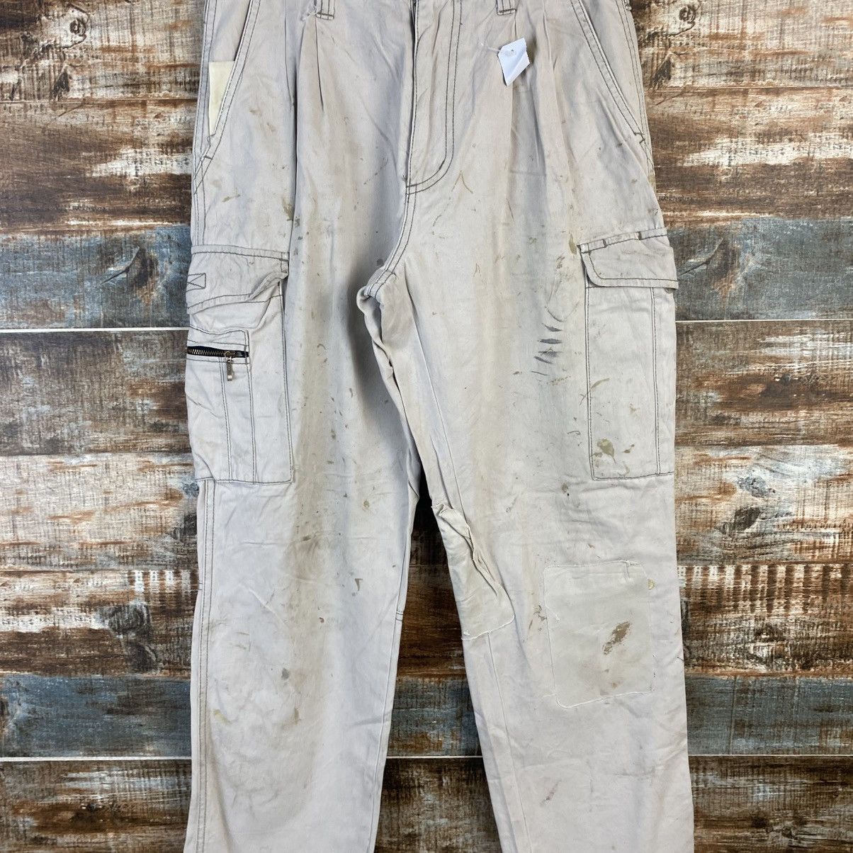 Japanese Brand DL Suolotions White Cargo Multipocket Pants #C967 Size 25" / US 0 / IT 36 - 5 Thumbnail