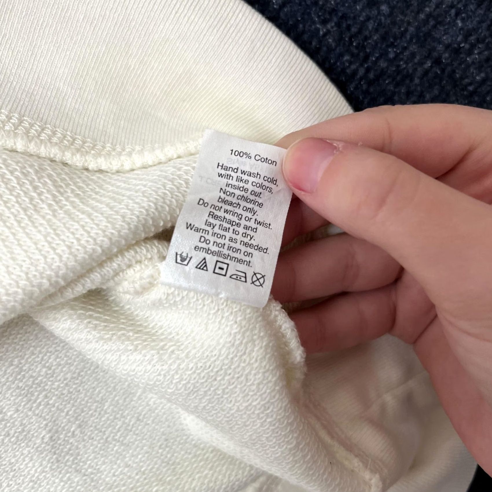 J.Crew J Crew Factory Sweater Womens XL White Jeweled Neck Cotton Short Sleeve Size XL / US 12-14 / IT 48-50 - 5 Thumbnail