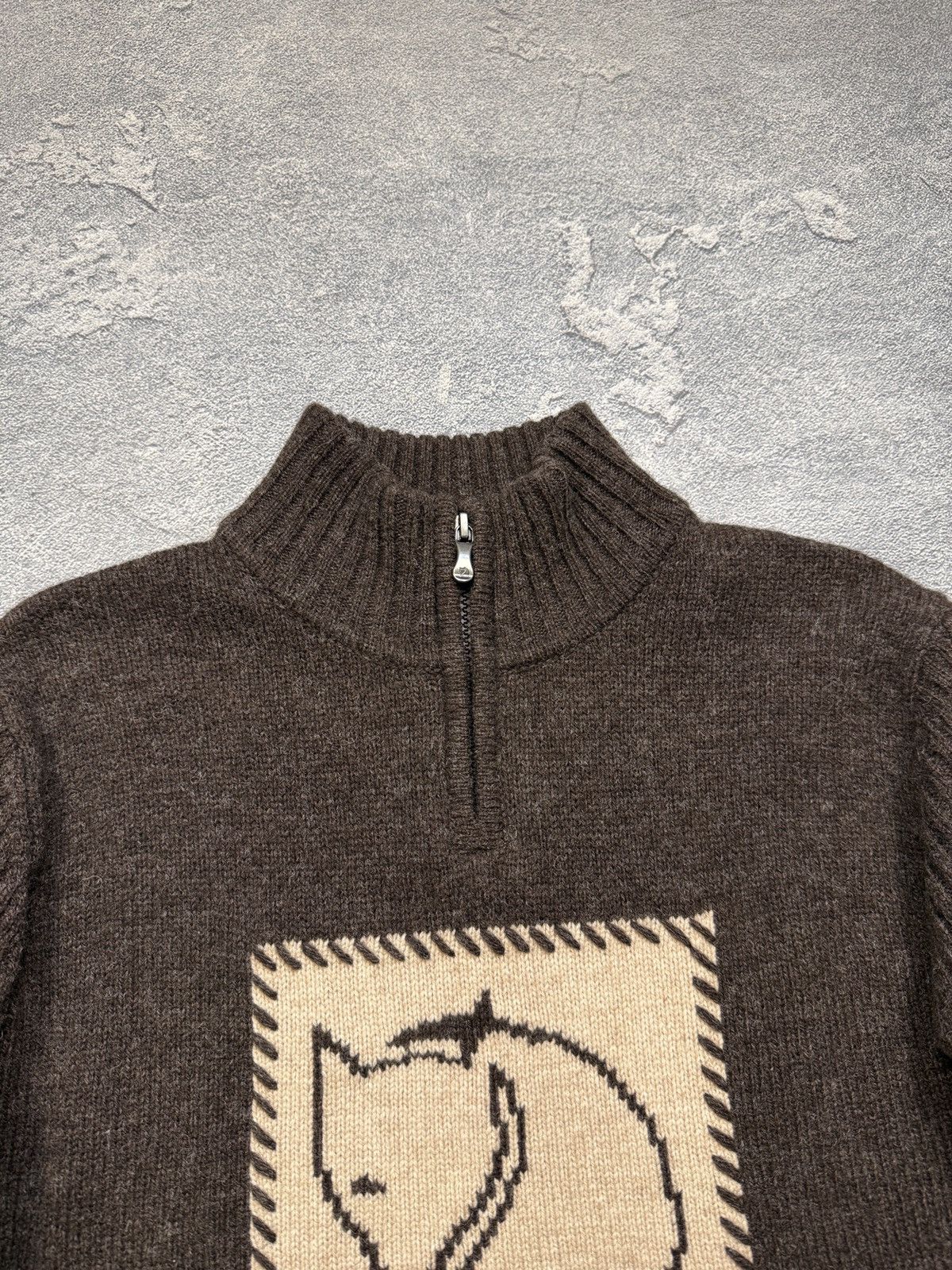 Fjallraven Vintage Fjallraven Big Logo Wool Sweater Size US M / EU 48-50 / 2 - 2 Thumbnail