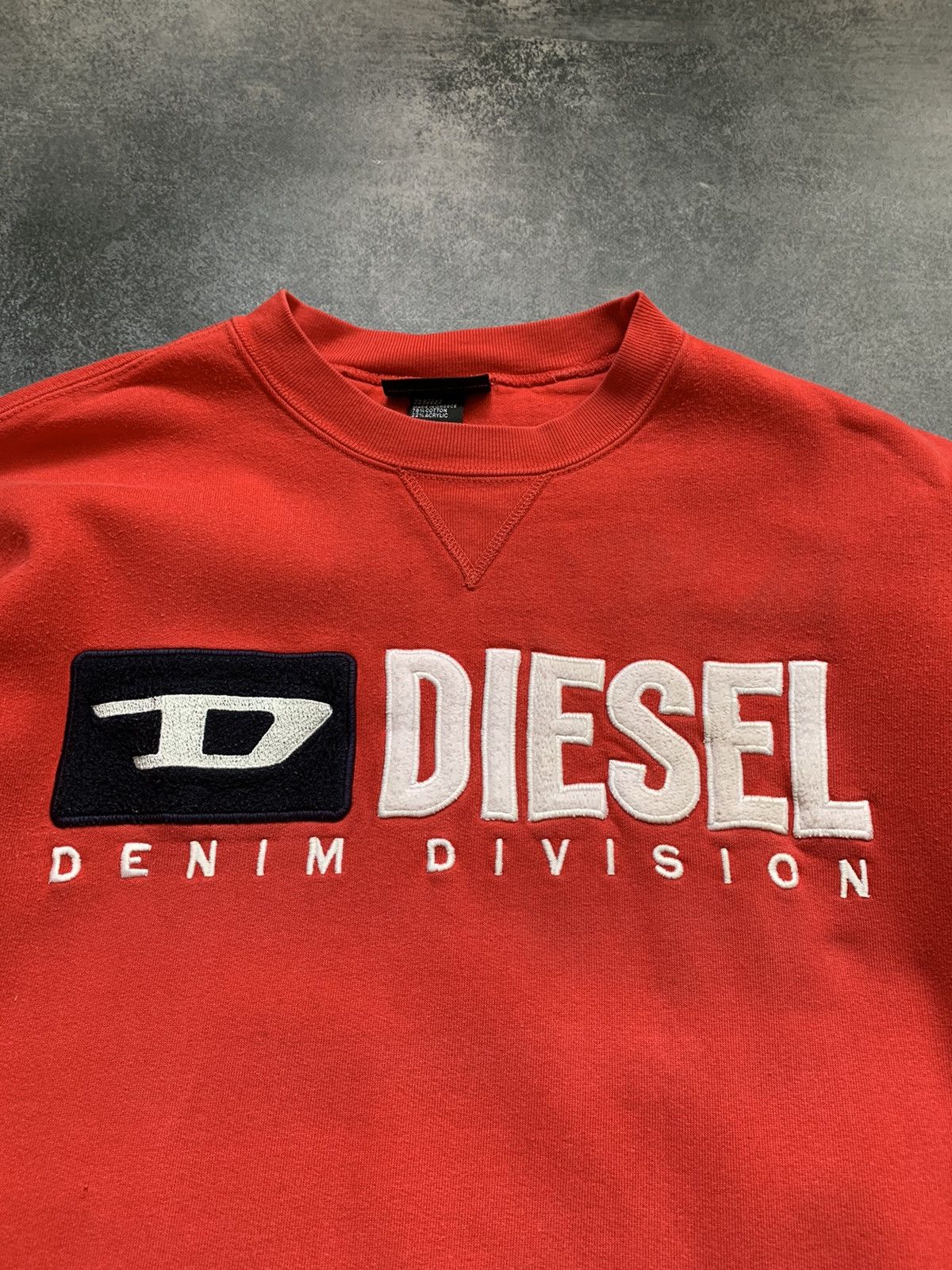 Diesel × Japanese Brand × Vintage Vintage Diesel Big Center Logo Sweatshirt y2k Size US M / EU 48-50 / 2 - 6 Thumbnail