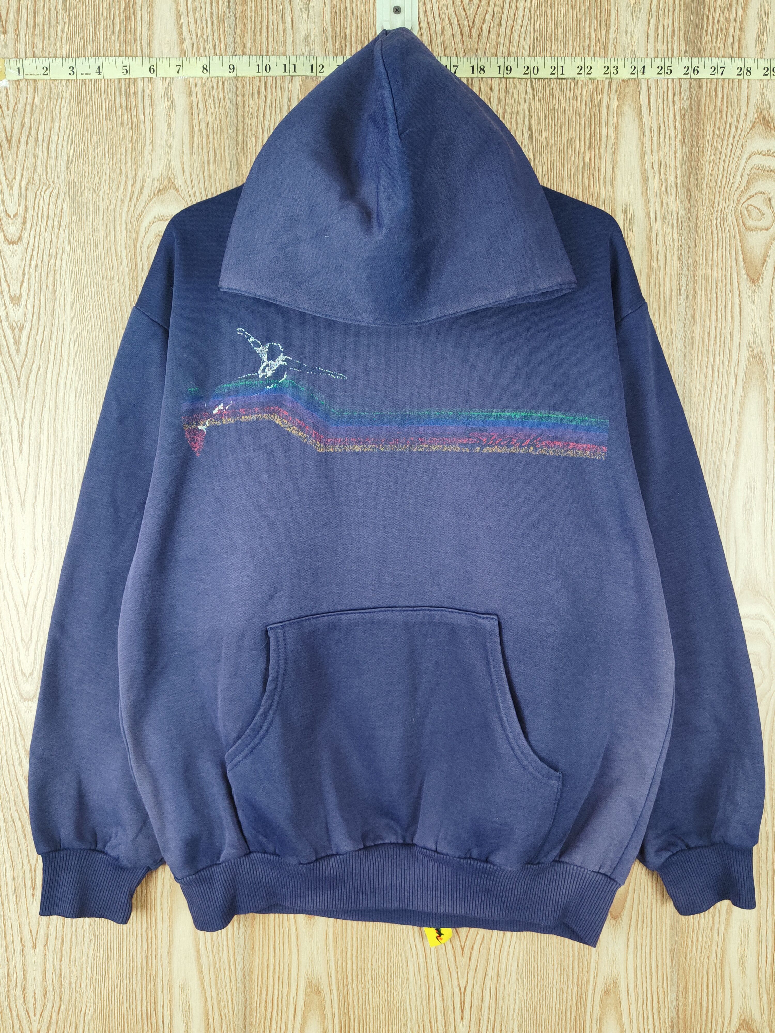 Vintage Spark Dark Blue Faded vintage Hoodie Sweatshirts #W028 Size US L / EU 52-54 / 3 - 1 Thumbnail
