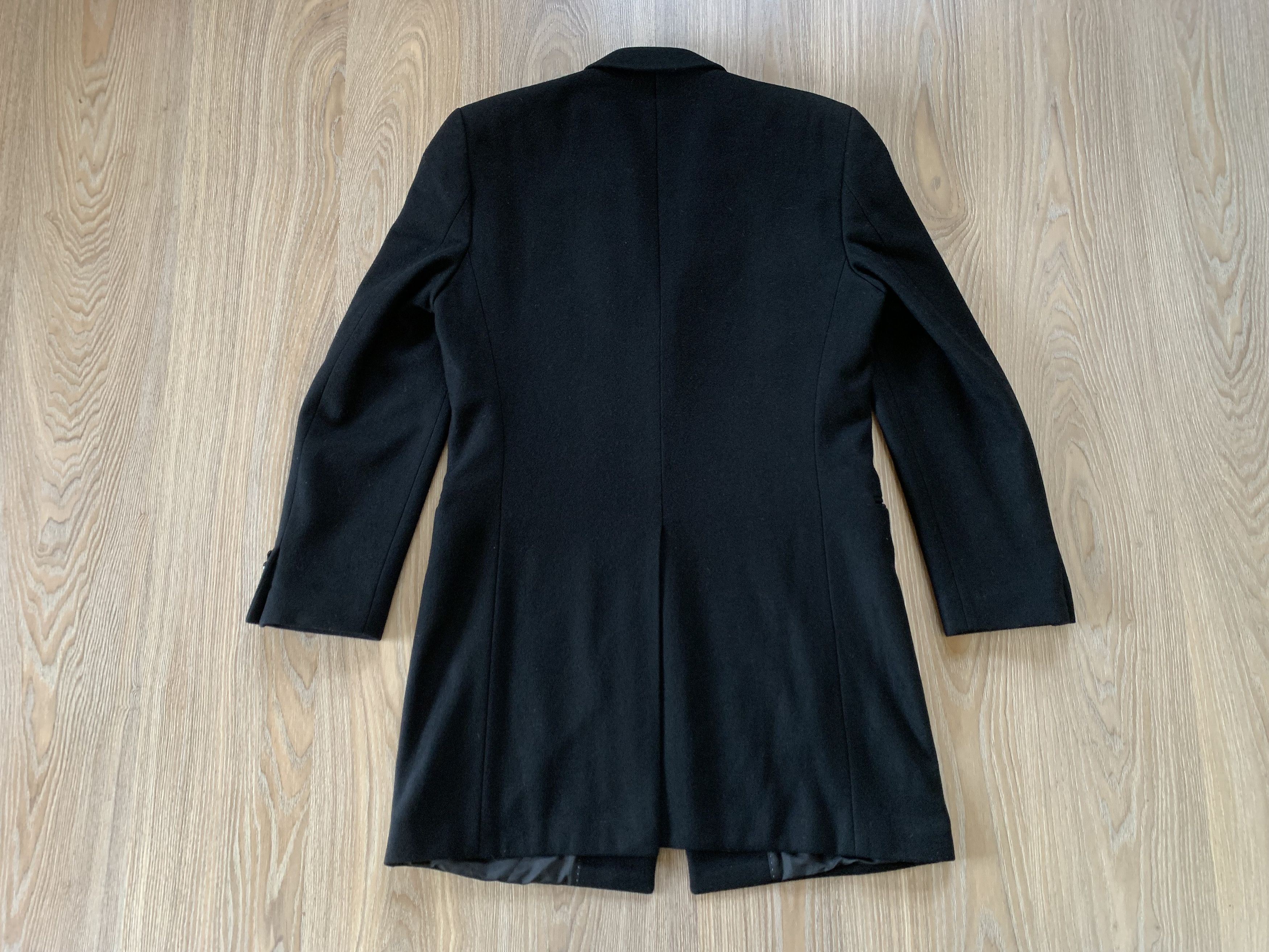 Designer × Vintage Arber Long Wool Black Coat Size US M / EU 48-50 / 2 - 4 Thumbnail