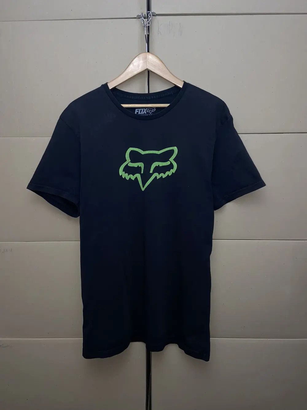 Fox Racing VINTAGE FOX Y2K RACING TEE FADED T SHIRT BIKER MOTO STREET Size US L / EU 52-54 / 3 - 1 Thumbnail