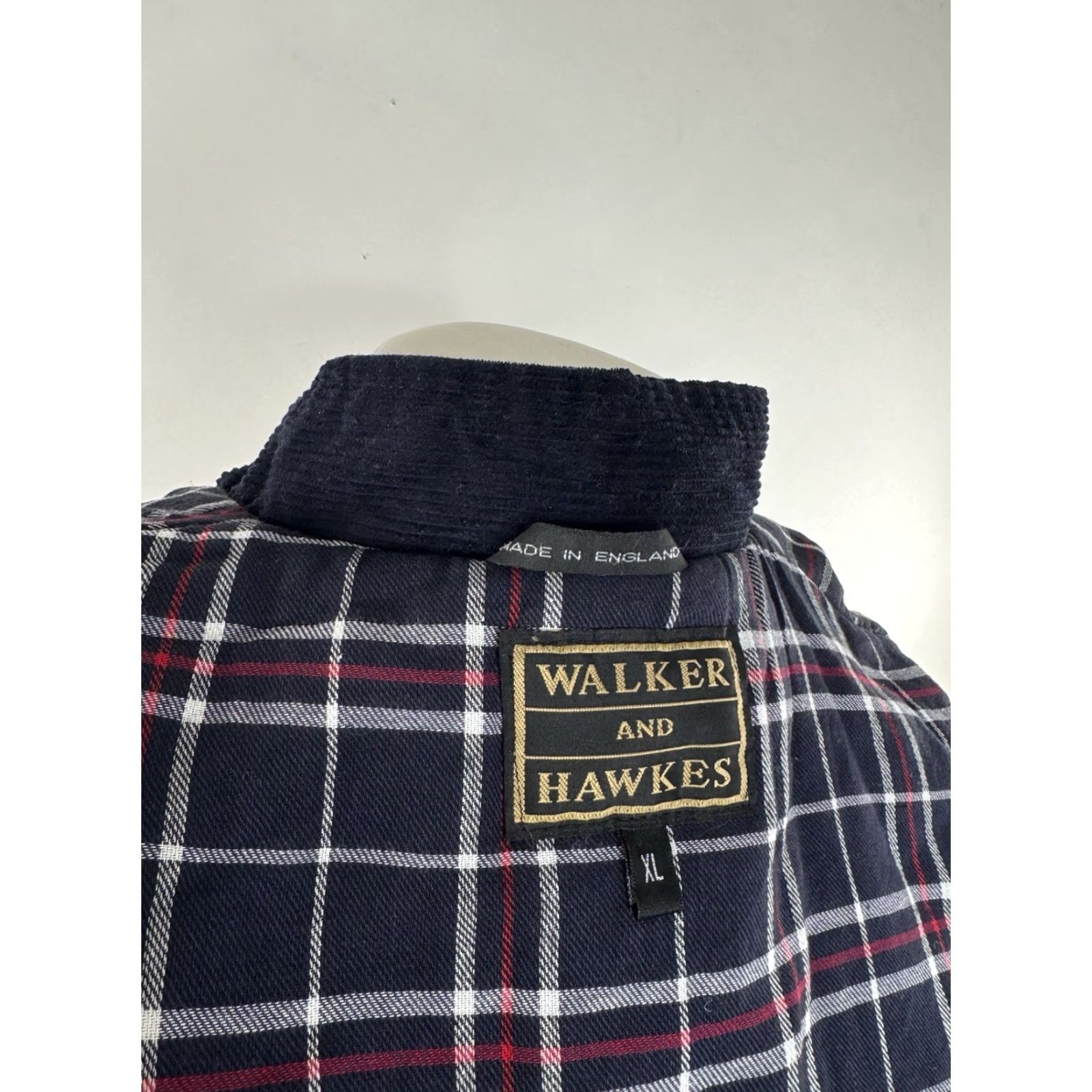 Vintage WALKER and HAWKES Vest Waxed Cotton Ranch Field Chore Zip Mens XL Blue - EXCELLENT Size US XL / EU 56 / 4 - 6 Thumbnail