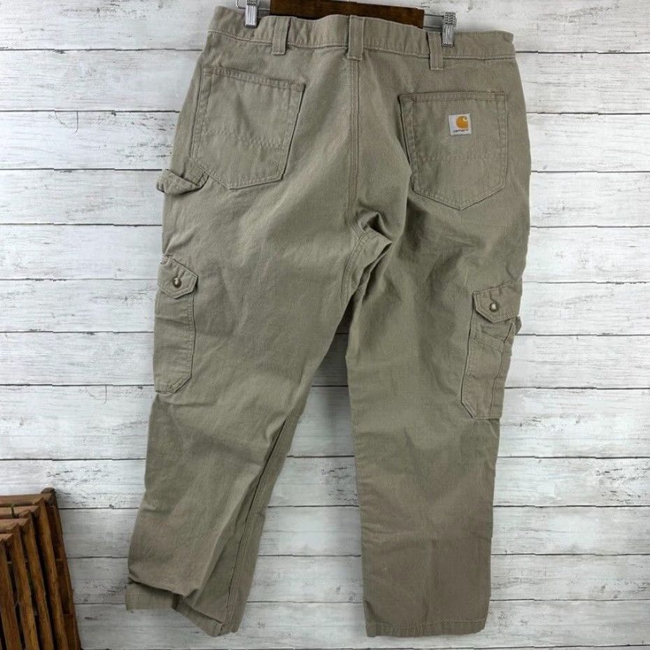 Carhartt Carhartt Pants Men’s 38x30 Carpenter Double Knee Utility Cotton Tan Desert 90s Grunge USA Mens Size US 38 / EU 54 - 7 Thumbnail