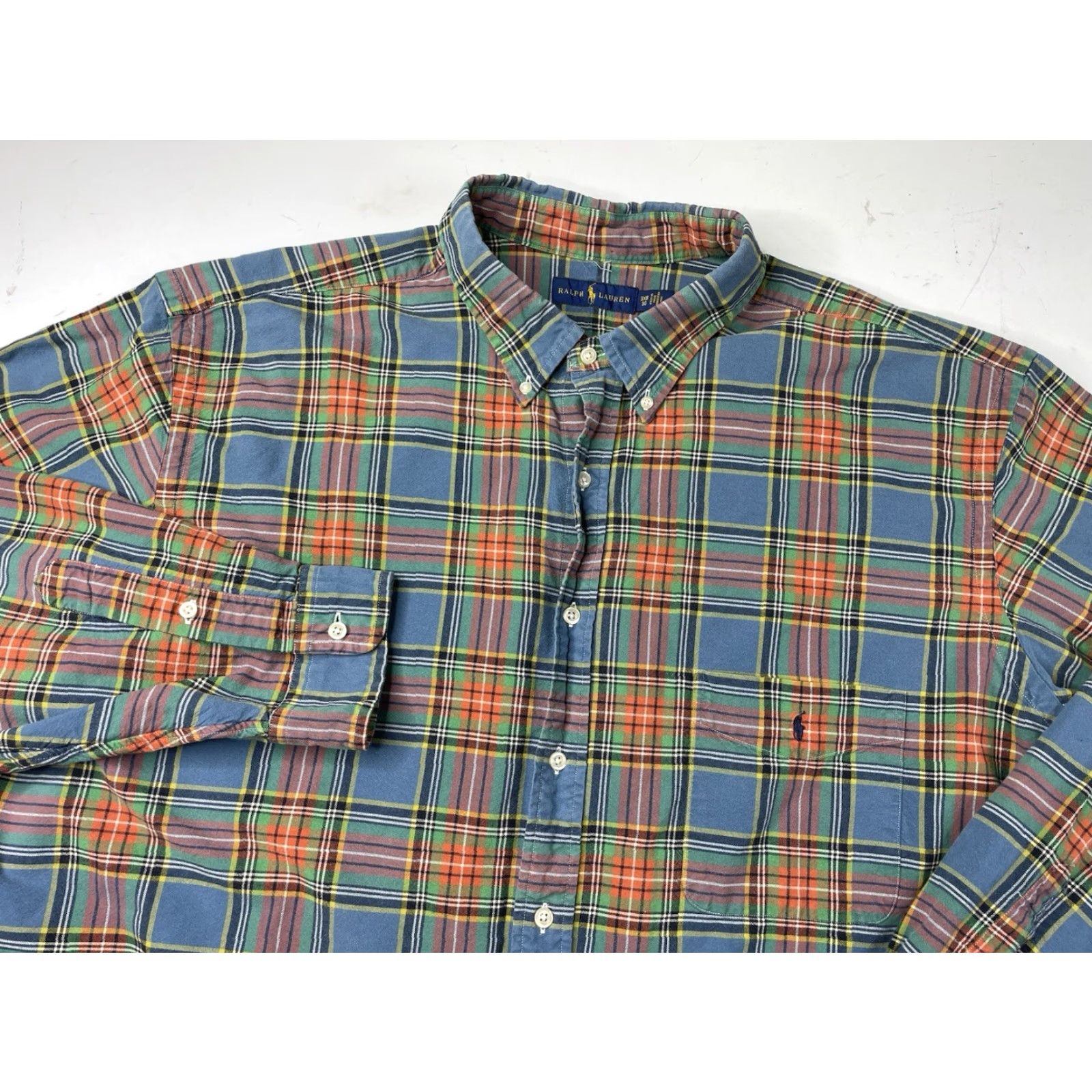 Polo Ralph Lauren Polo Ralph Lauren Button-Up Shirt Plaid Multicolor Cotton Big & Tall 3XB Men’s Long Sleeve Button-Down Casual, Business, Workwear Size US XXL / EU 58 / 5 - 2 Thumbnail