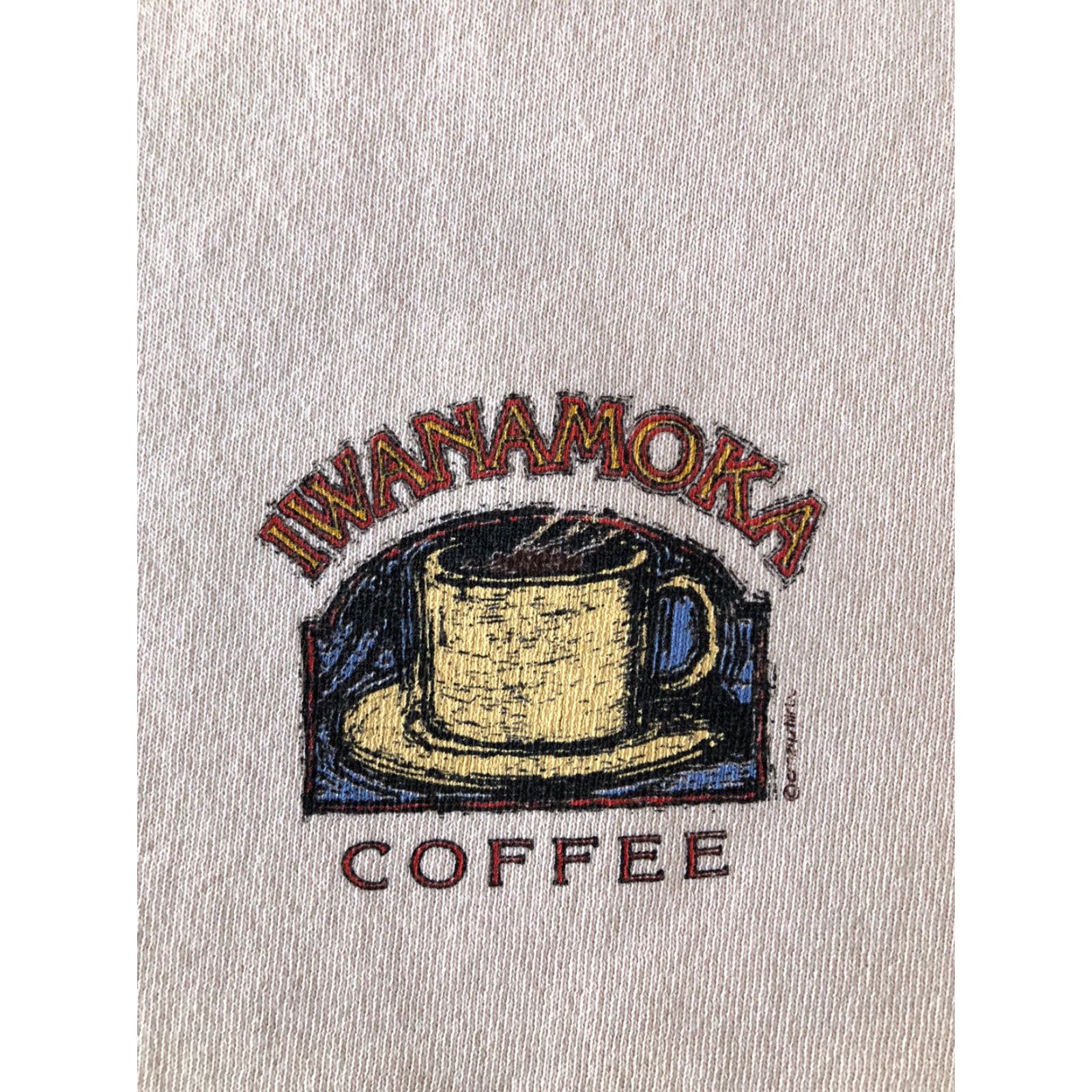 Vintage VINTAGE Crazy Shirts Shirt XL Mens USA Beige Long Sleeve Logo Very Good Iwanamoka Coffee Made In USA Size US XL / EU 56 / 4 - 7 Thumbnail