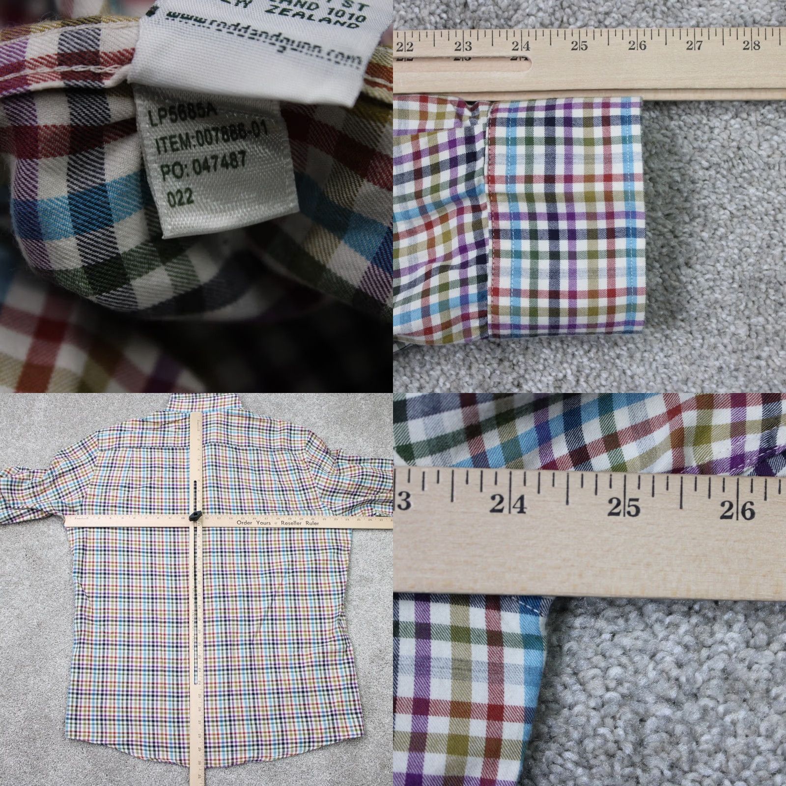 Rodd & Gunn Rodd & Gunn Shirt Mens XL Colorful Sports Fit Italian Fabric Long Sleeve Cotton Size US XL / EU 56 / 4 - 8 Thumbnail