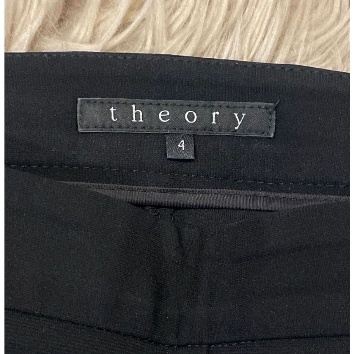Theory Theory Black Crepe Pants Size 4 Tailored Straight Leg Size 27" / US 4 / IT 40 - 2 Thumbnail
