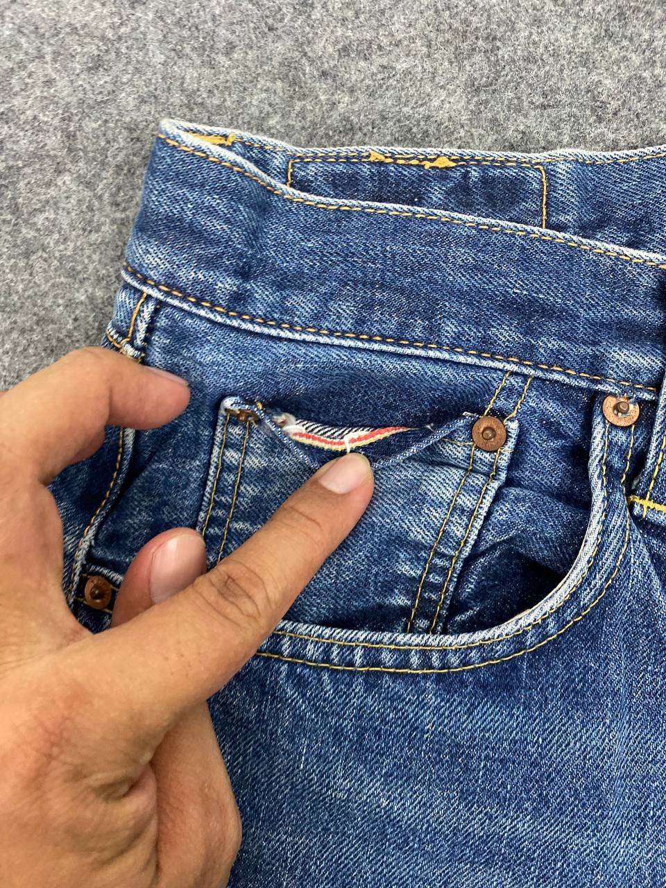 Edwin vintage edwin 505 selvedge denim nice design Size US 31 - 8 Thumbnail