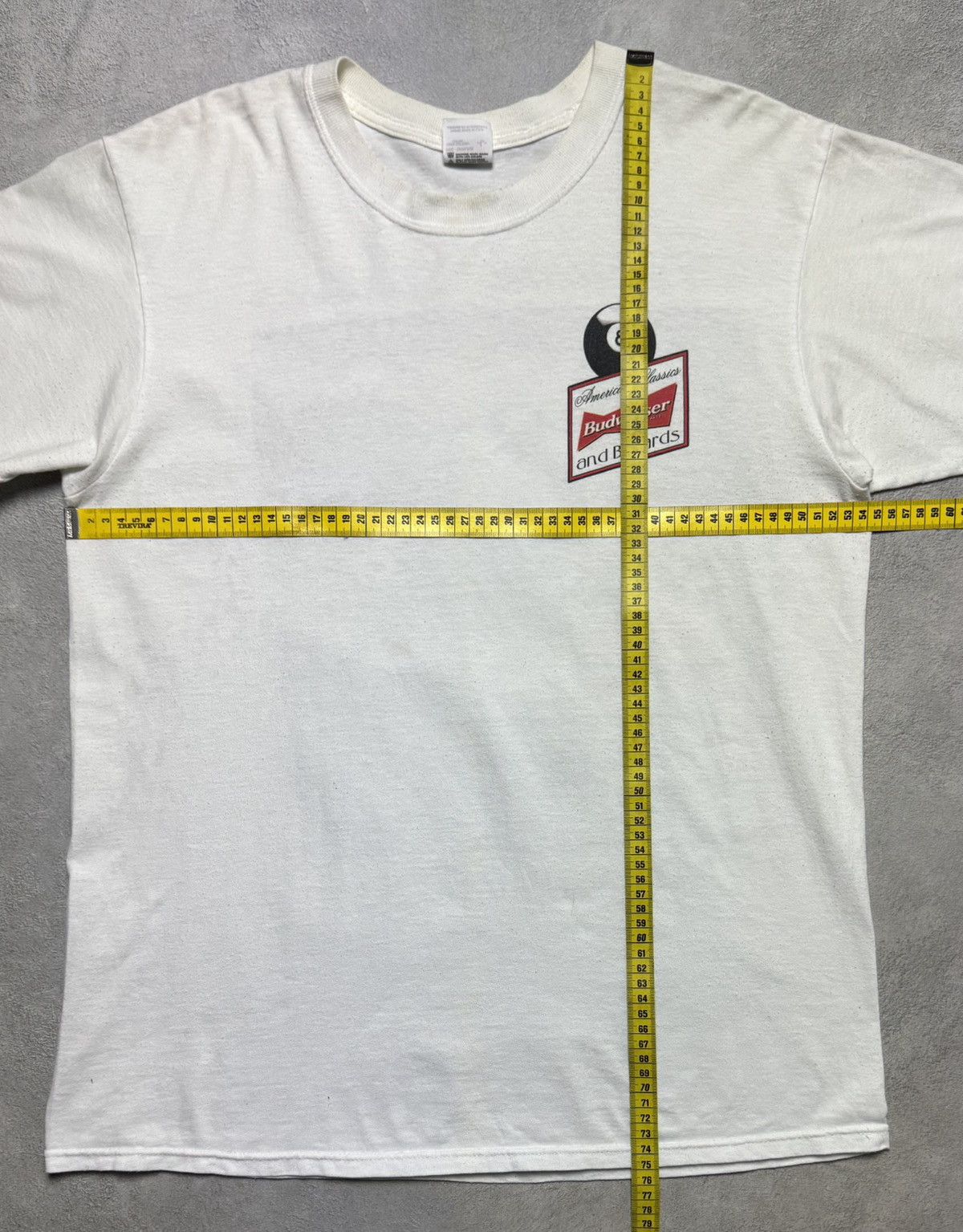 Anvil 1999 Budweiser Retro Bear T-Shirt Double-Sided Logo Size US L / EU 52-54 / 3 - 18 Thumbnail