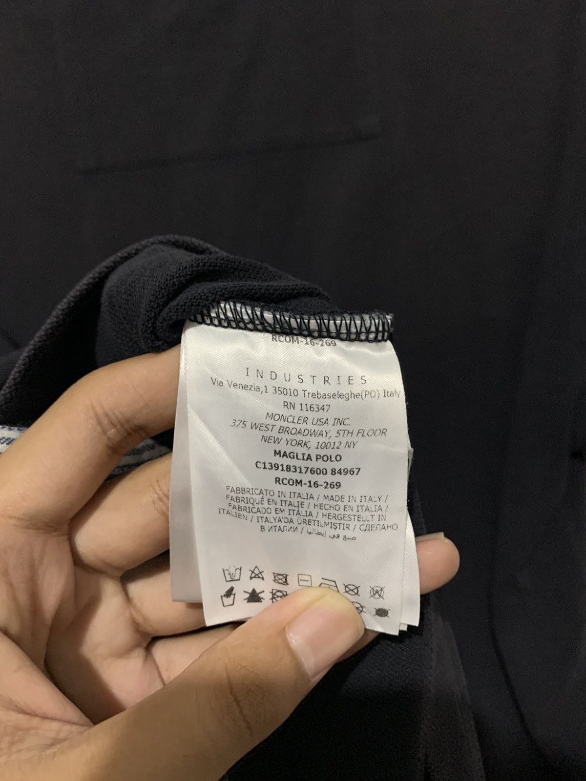 Moncler Gamme Bleu Moncler Polo Shirt Gamma Bloo Pocket Karati Size M Original Size US M / EU 48-50 / 2 - 9 Thumbnail