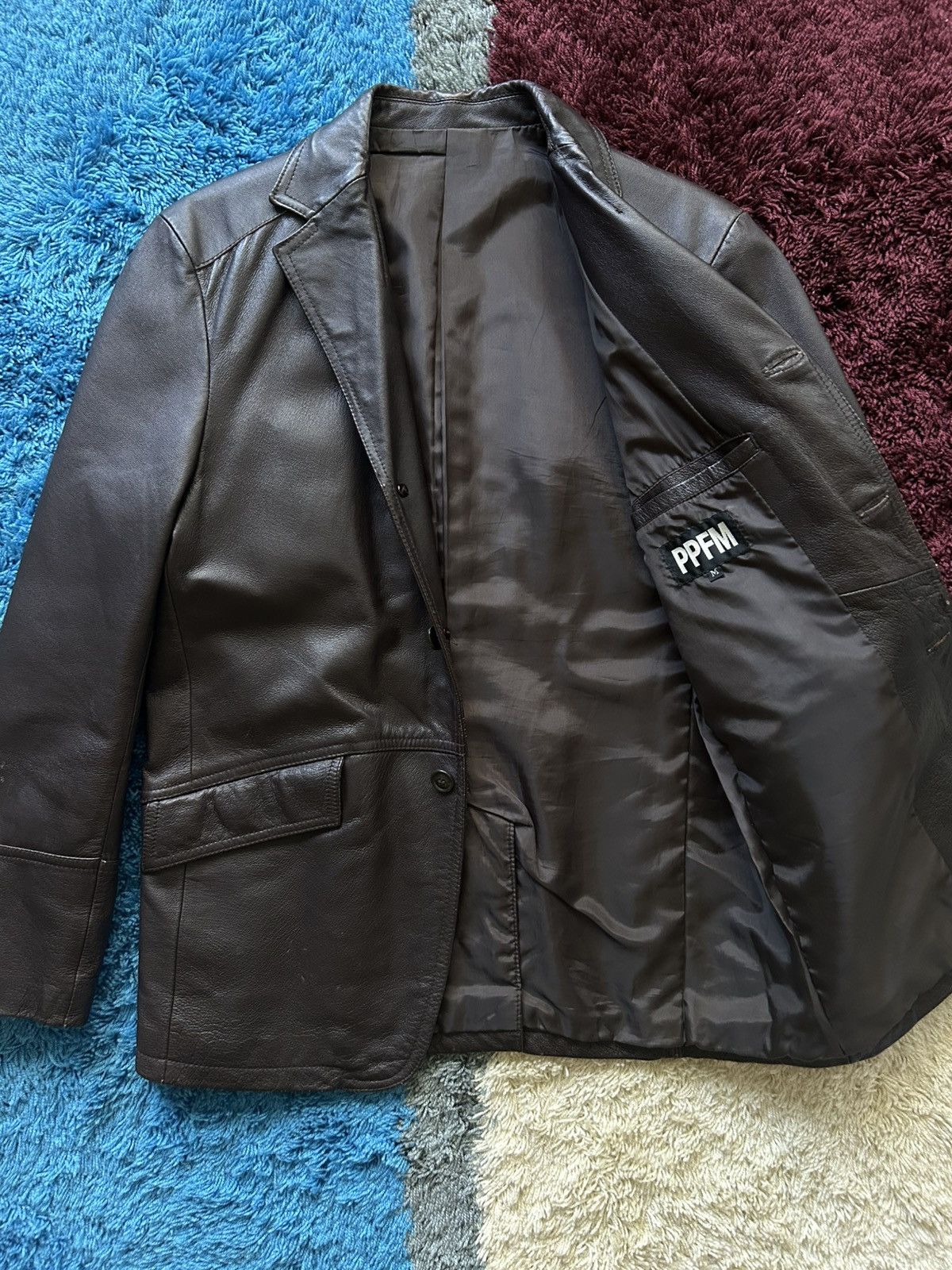 ジャケット・アウター Archive 00's PPFM Leather Combo Jacket Archive 00's PPFM Leather Combo Jacket