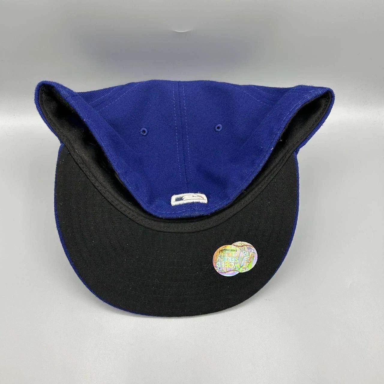 New Era Los Angeles LA Dodgers Hat Men 8 Blue World Series Fitted Size ONE SIZE - 9 Thumbnail
