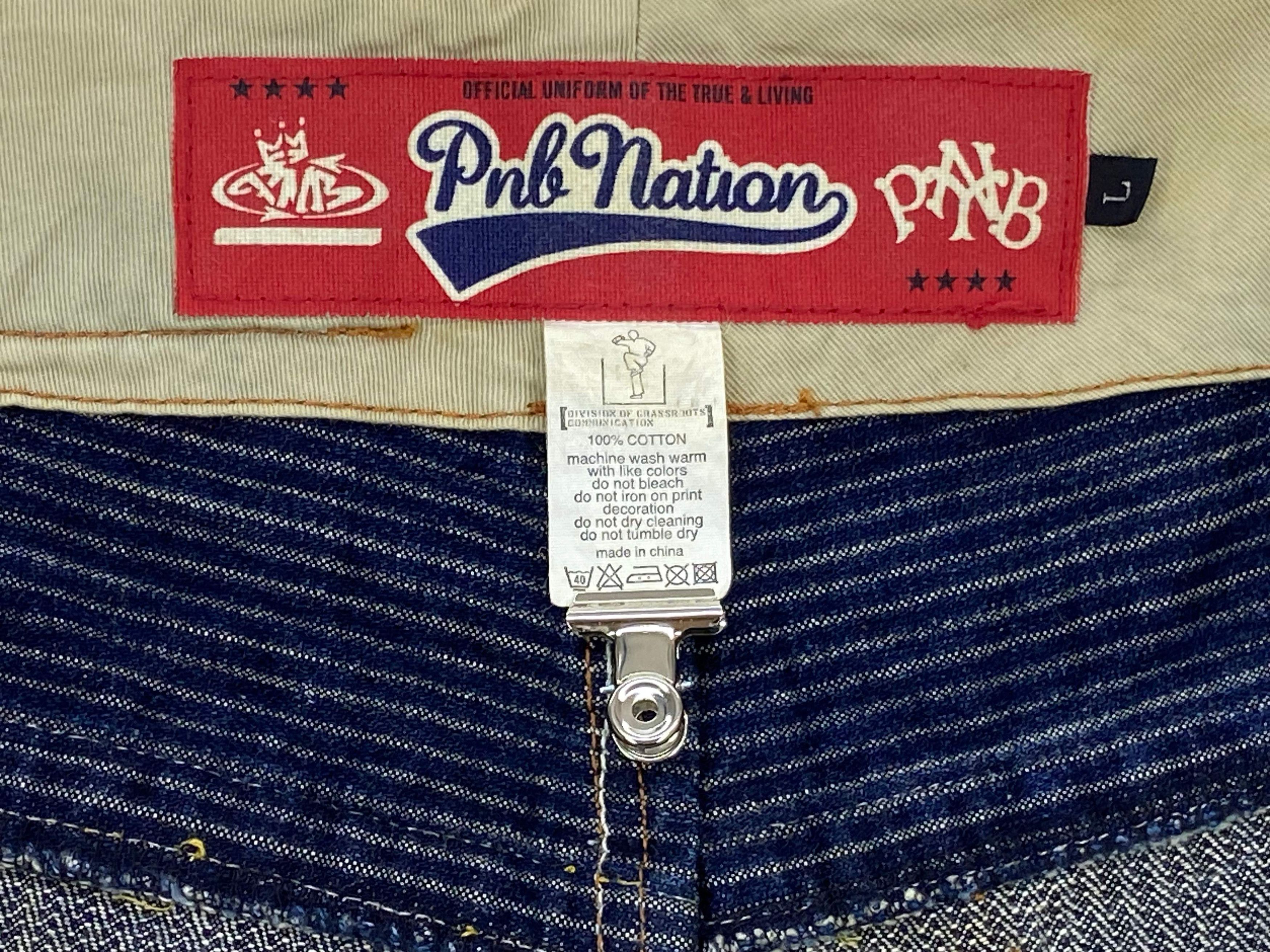 Japanese Brand PNB Nation Pants Hip Hop Baggy Skateboards Jeans Size US 34 / EU 50 - 12 Thumbnail