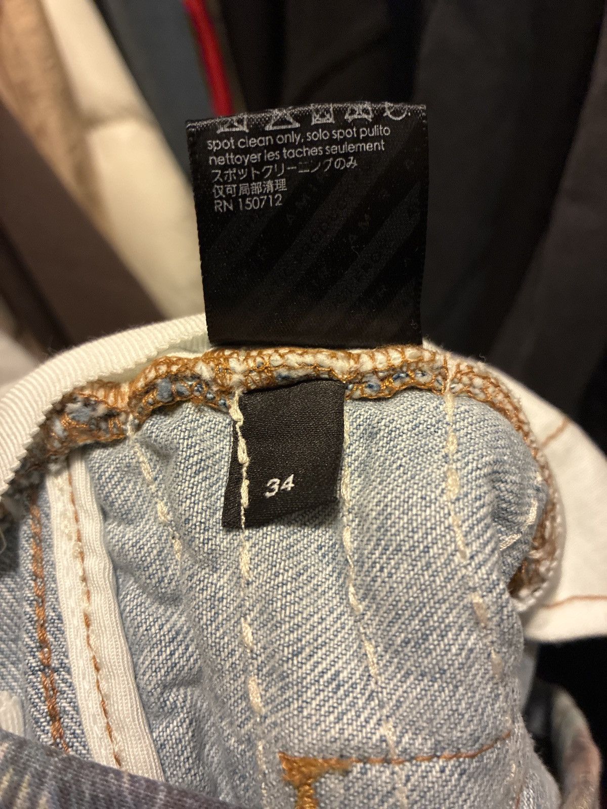 Amiri AMIRI ALOHA BORO DISTRESSED JEANS Size US 34 / EU 50 - 4 Thumbnail