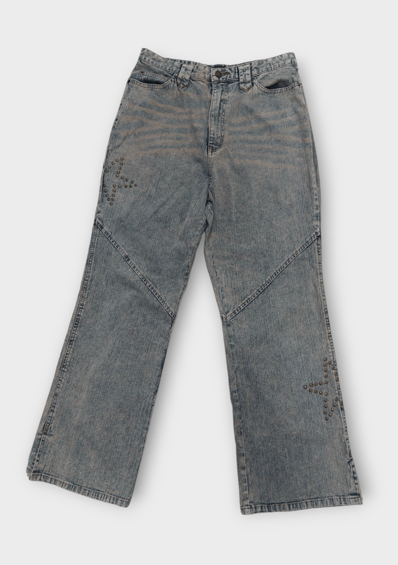 Livre Claire Baggy Star Patched Denim