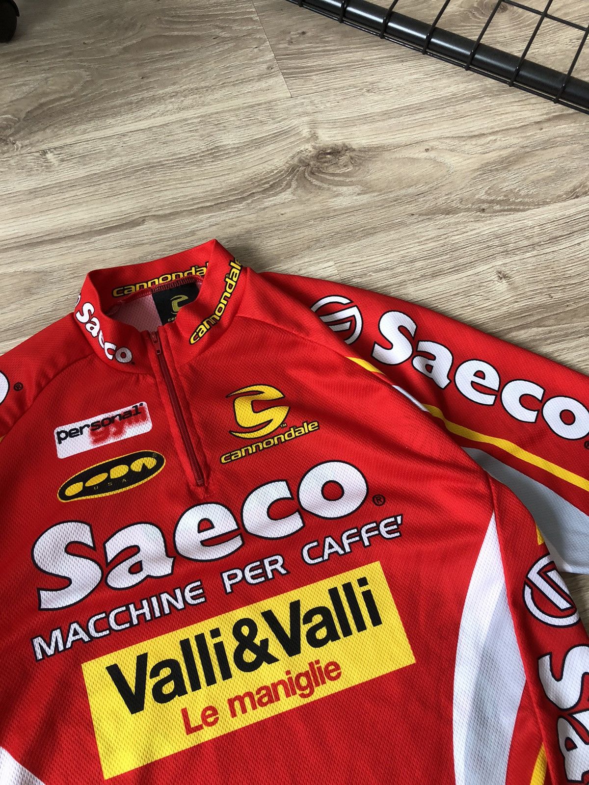Bicycle × Vintage Vintage Cannondale Saeco Cycling Jersey T Shirt Size US L / EU 52-54 / 3 - 3 Thumbnail