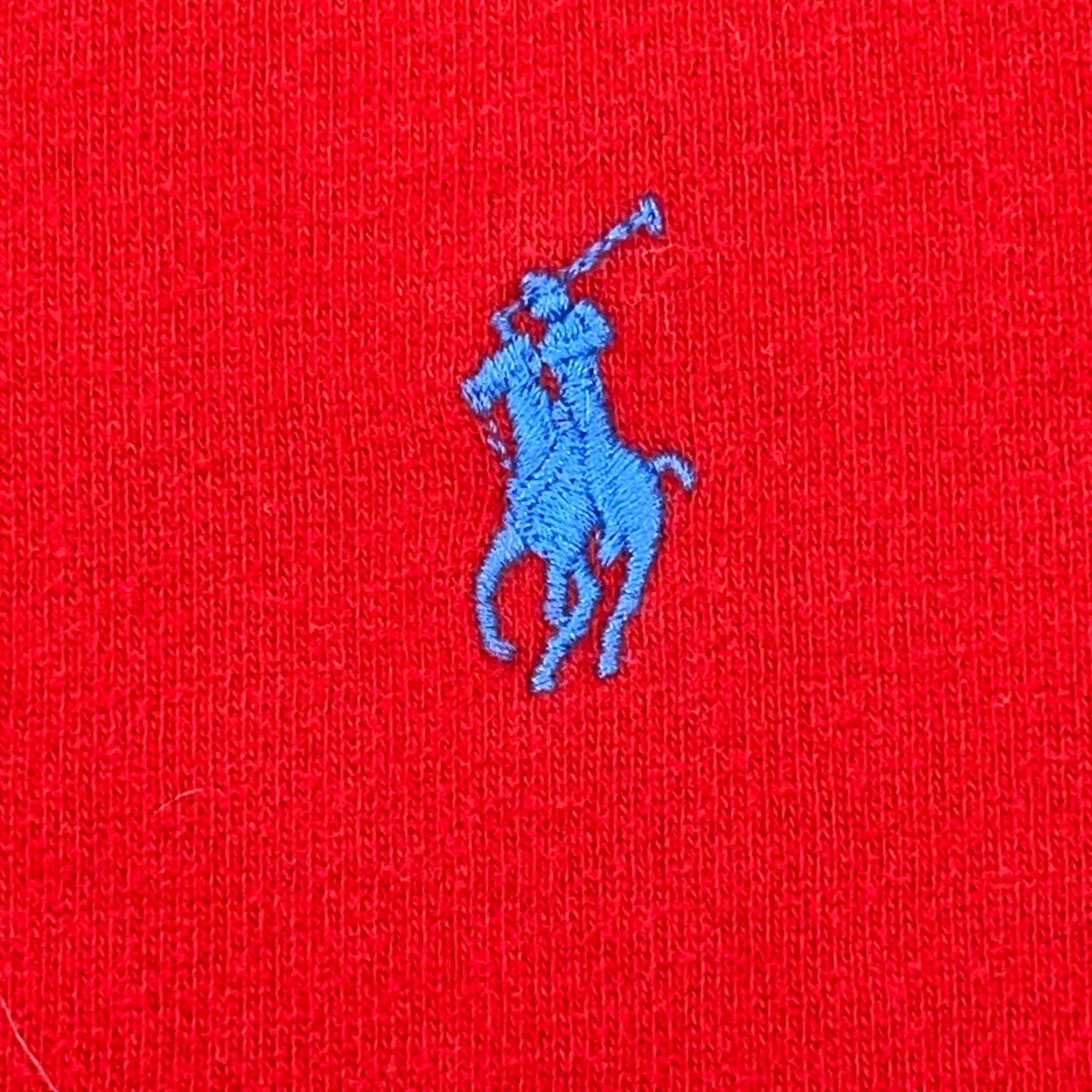 Polo Ralph Lauren Polo Ralph Lauren Sweatshirt Crew Neck Mens M Red Blue Pony Logo Embroidered Classic All Seasons Heavyweight Size US M / EU 48-50 / 2 - 4 Thumbnail