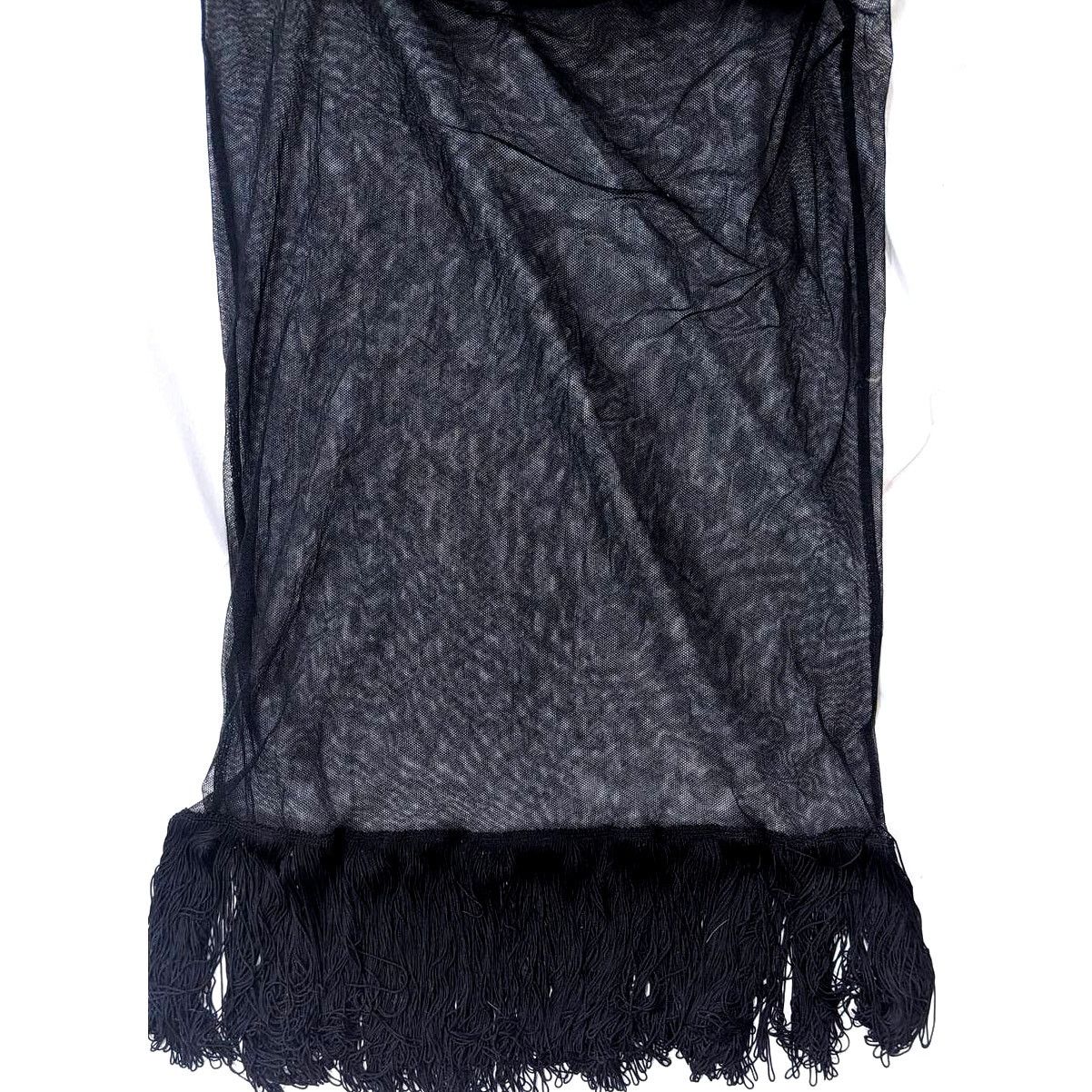 Versace Dolce & Gabbana Vtg 20s Silk Fringe Long Skirt sz 34/48 Size 30" / US 8 / IT 44 - 13 Thumbnail