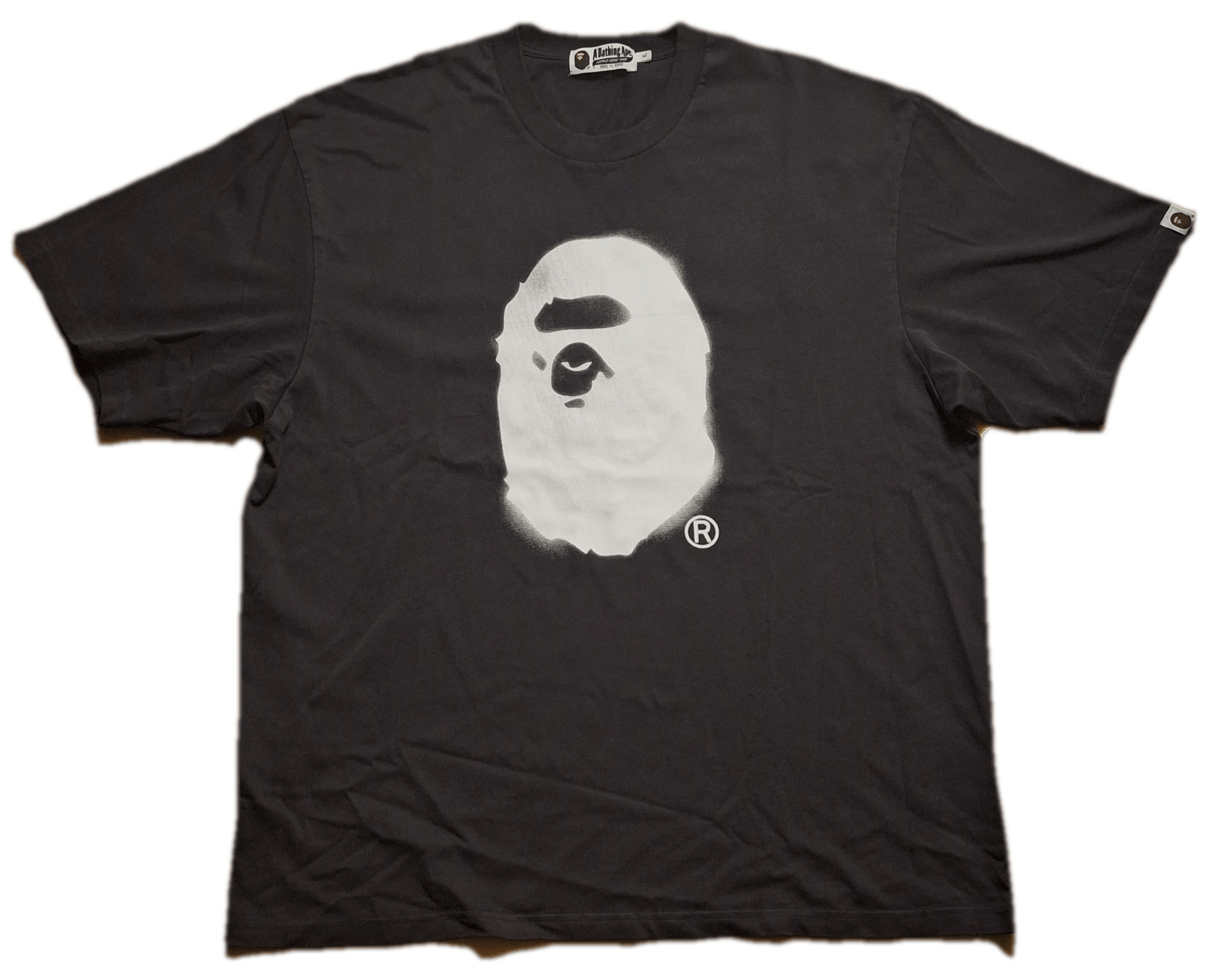 Bape Spray Ape Head Garment Dyed Relaxed Fit Tee Size US XL / EU 56 / 4 - 1 Thumbnail