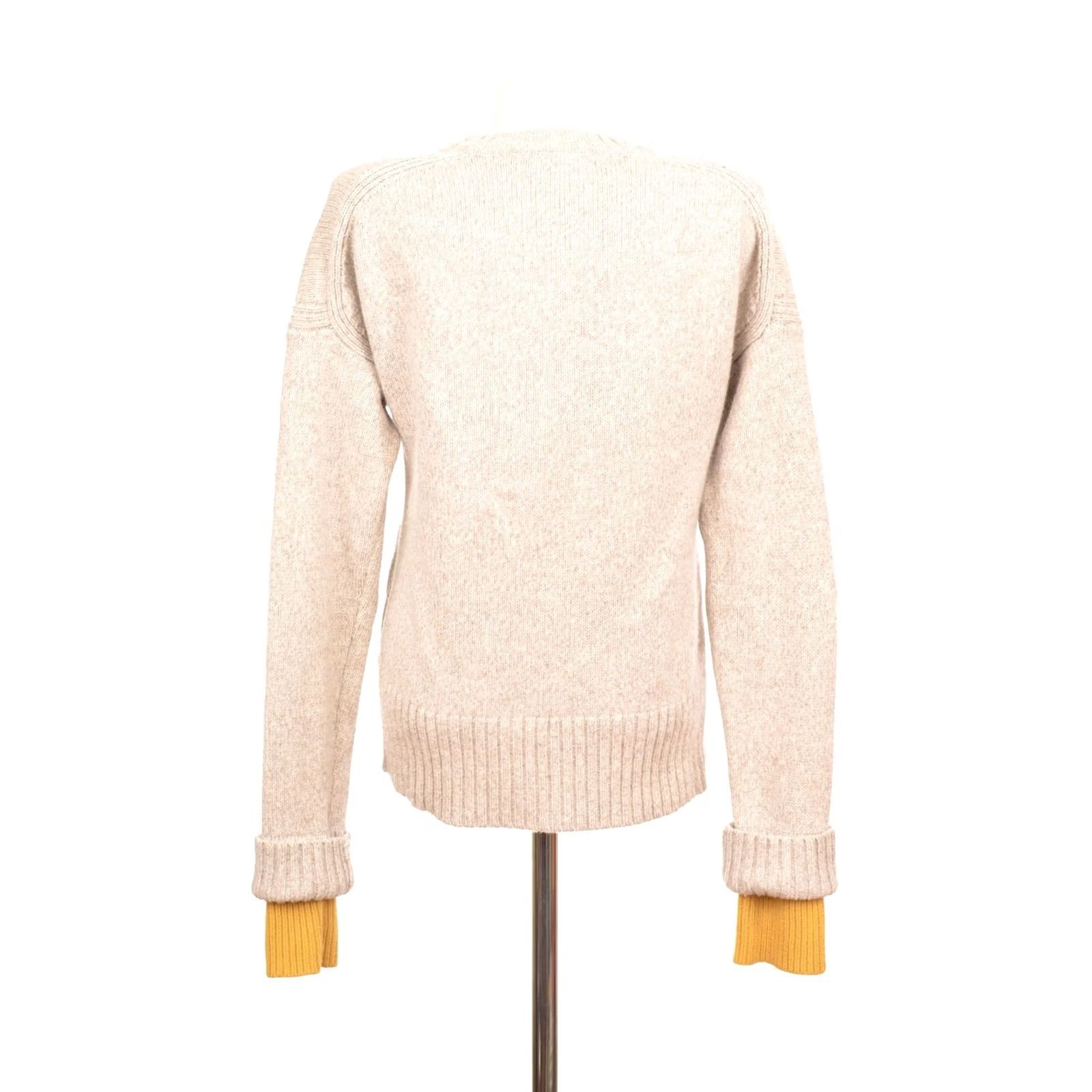 ME+EM Me+Em Wool Cashmere Sweater Pullover Jumper, DDP Me+Em Me and Em, Size S, Beige, Women, Knit, 90% Wool // 10% Cashmere, AW21KN20S Size S / US 4 / IT 40 - 4 Thumbnail