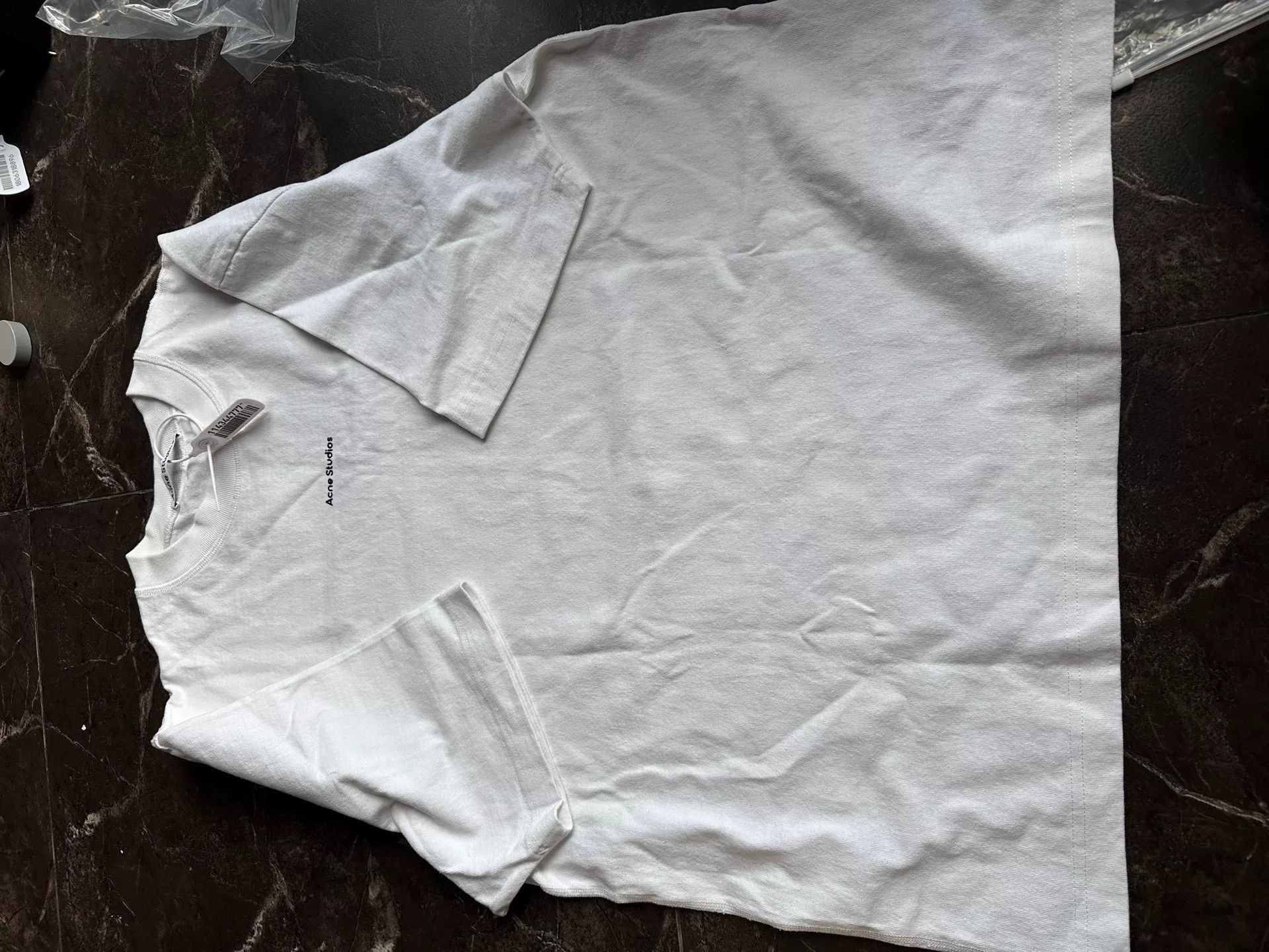 Acne Studios Acne Studios Men's Logo Print Cotton T-Shirt Size US L / EU 52-54 / 3 - 1 Thumbnail