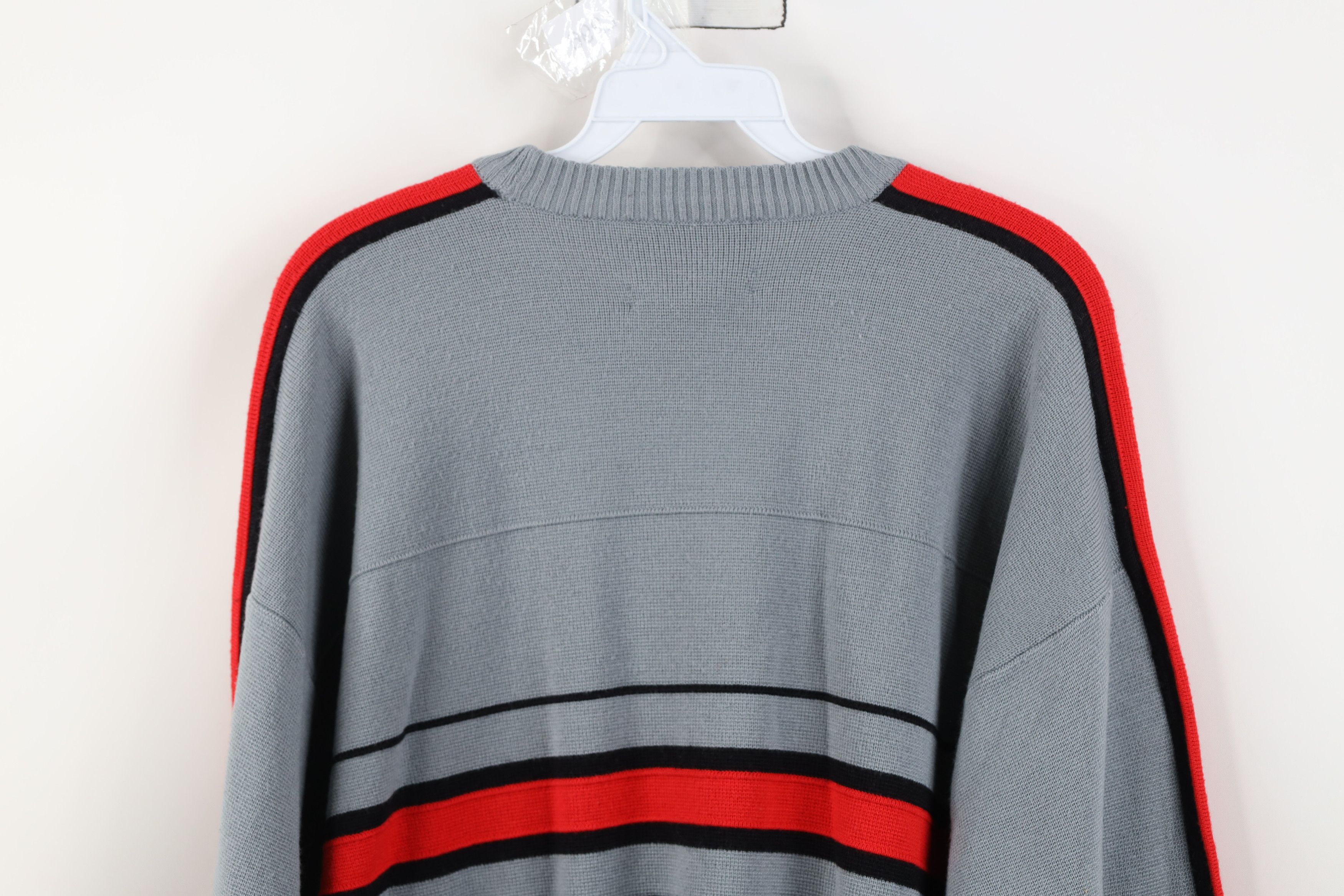 Vintage Vintage 90s Streetwear Blend Knit Striped Crewneck Sweater Size US M / EU 48-50 / 2 - 9 Thumbnail
