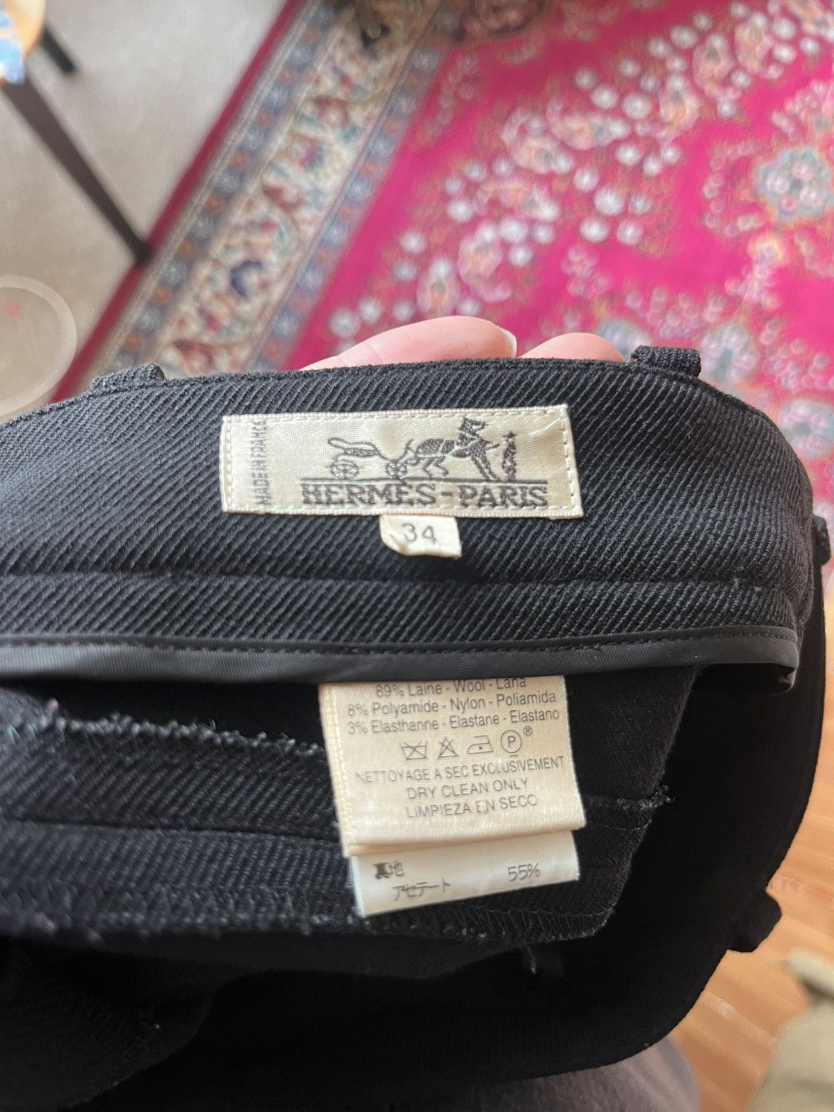 Hermes Hermes Vintage Slim Pants Size 25" / US 0 / IT 36 - 2 Thumbnail