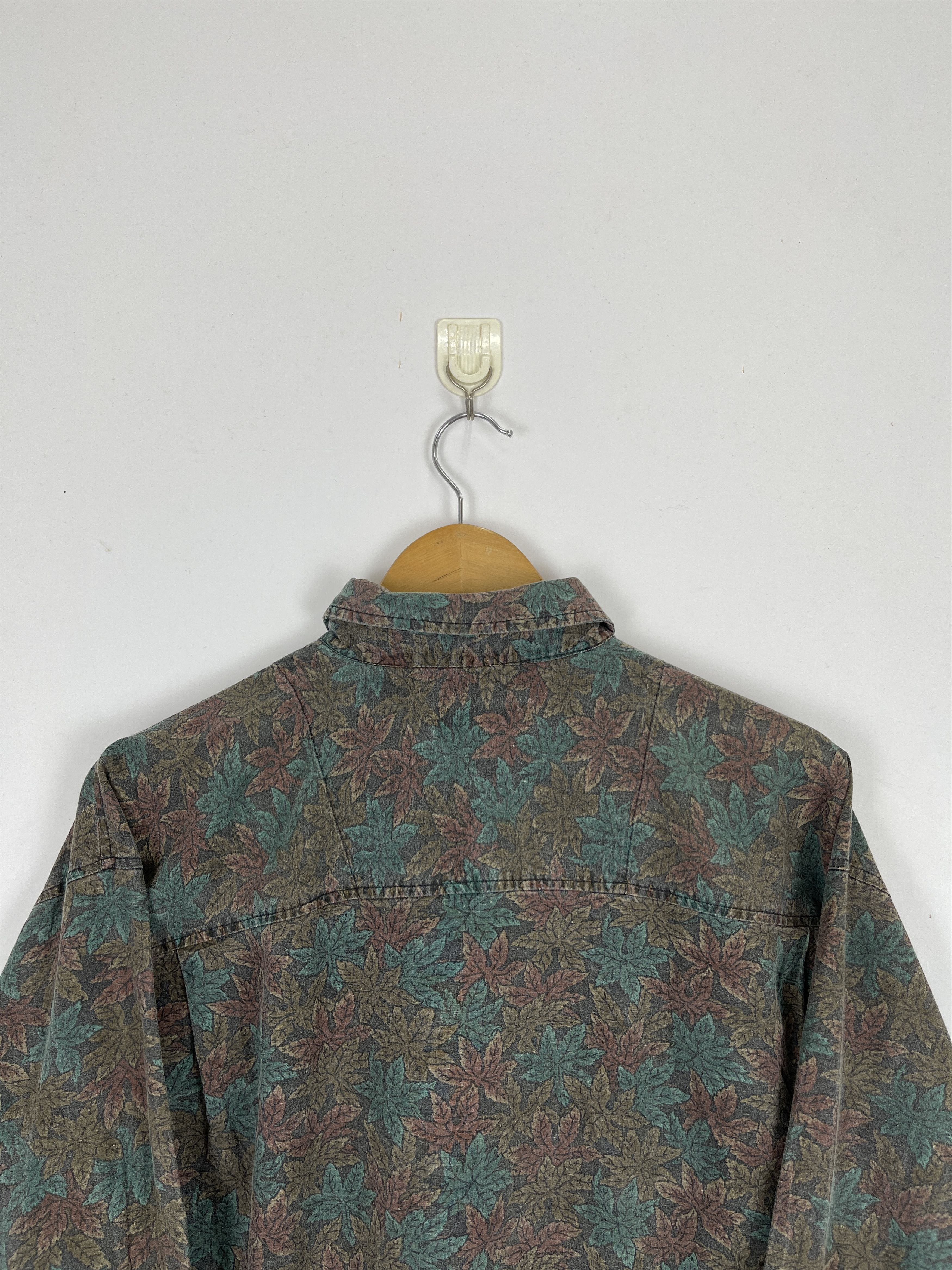 Japanese Brand × Vintage Vintage 90s Japanese Brand Floral Shirt Button TA0404Ups Size US M / EU 48-50 / 2 - 4 Thumbnail