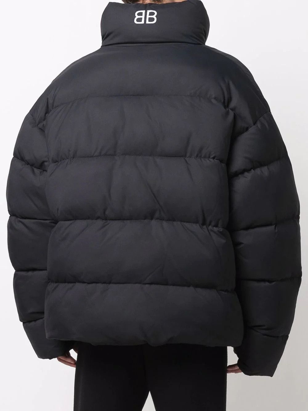 $4.2K VALUE BB-logo puffer jacket in black