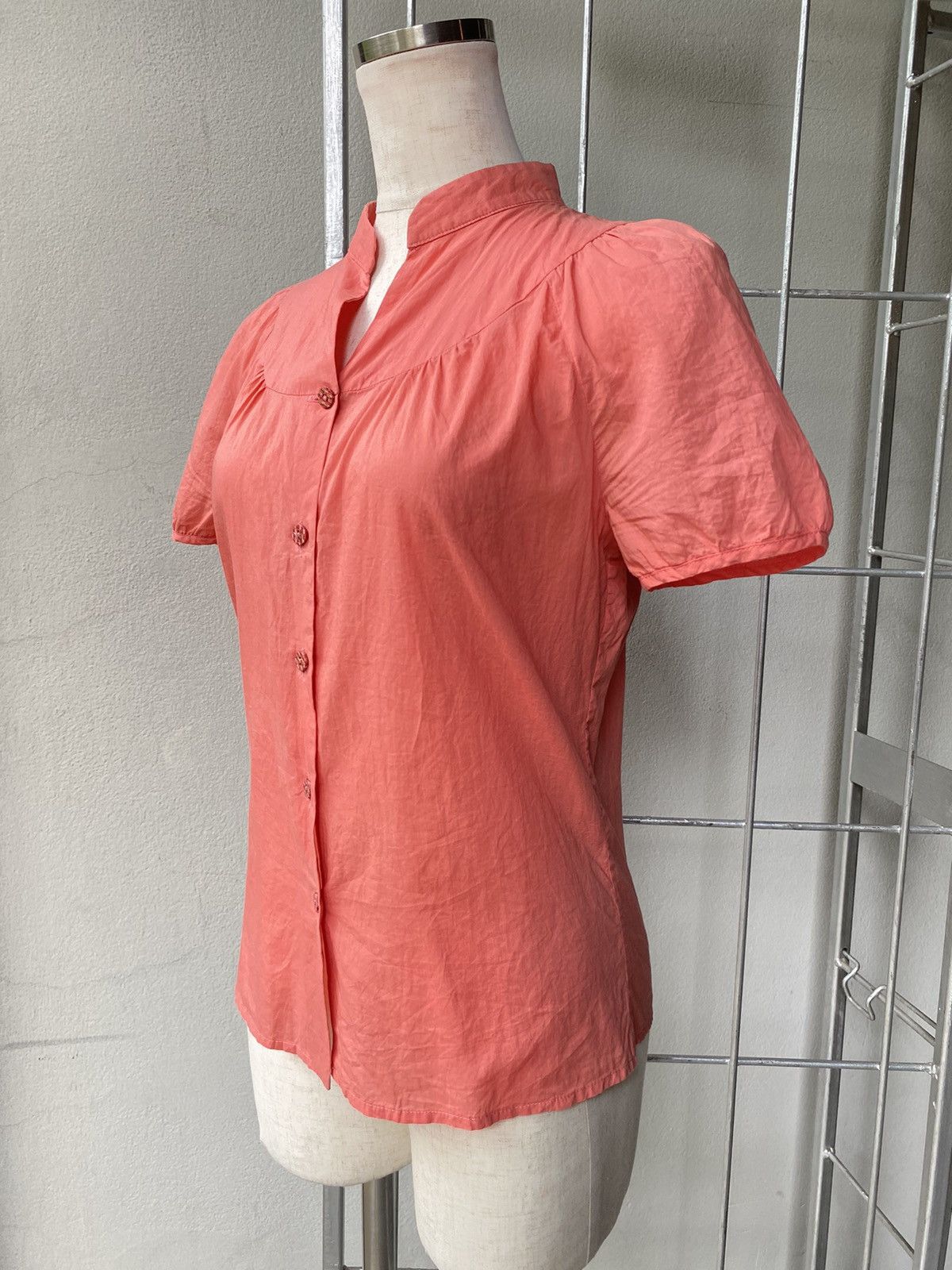 Fendi FENDI FENDISSIME Mandarin orange blouse Size S / US 4 / IT 40 - 4 Thumbnail
