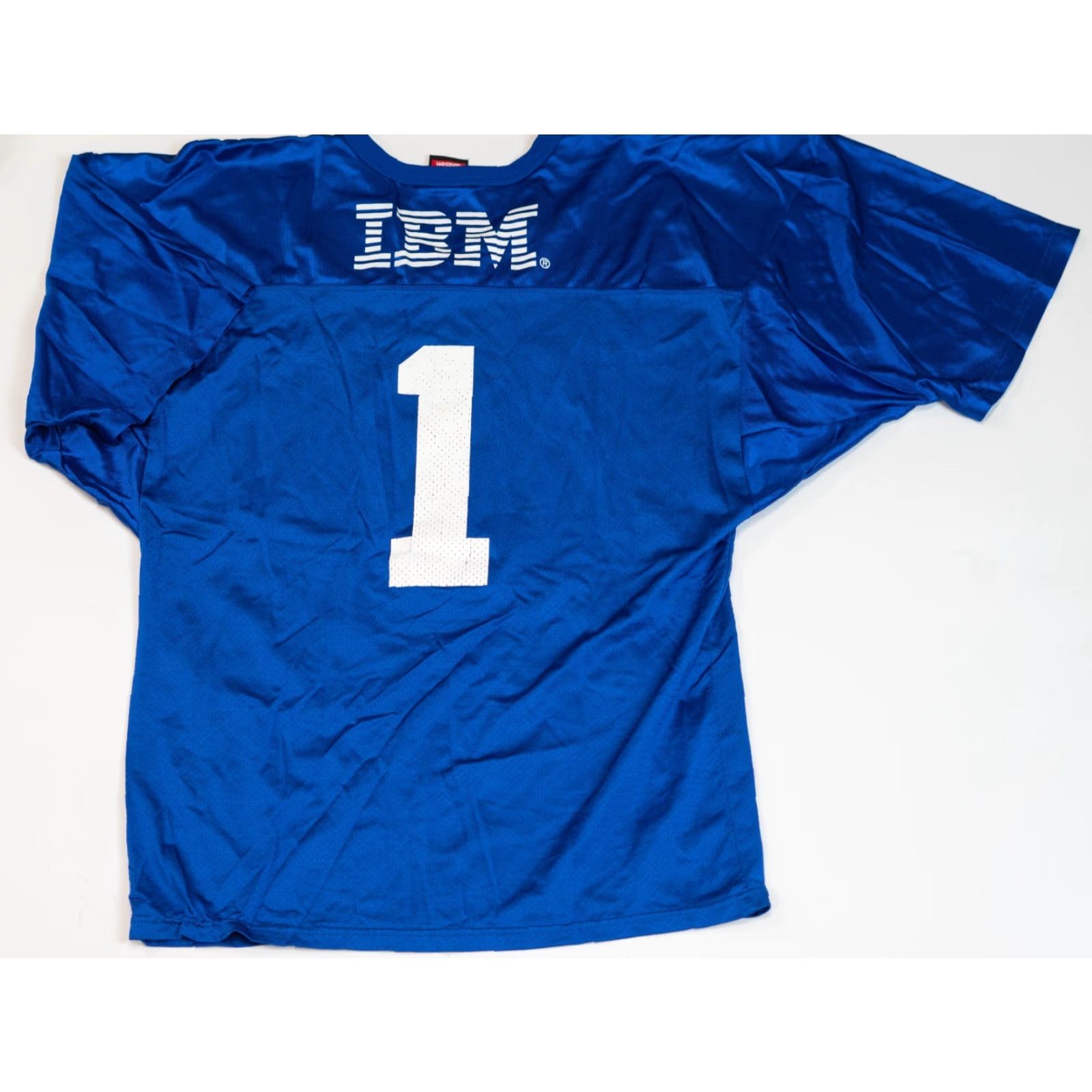 Wilson VINTAGE Wilson IBM Computer Football Jersey Men 2XL Blue Promo Made USA T-Shirt Football USA 90s Men Size US XXL / EU 58 / 5 - 2 Thumbnail