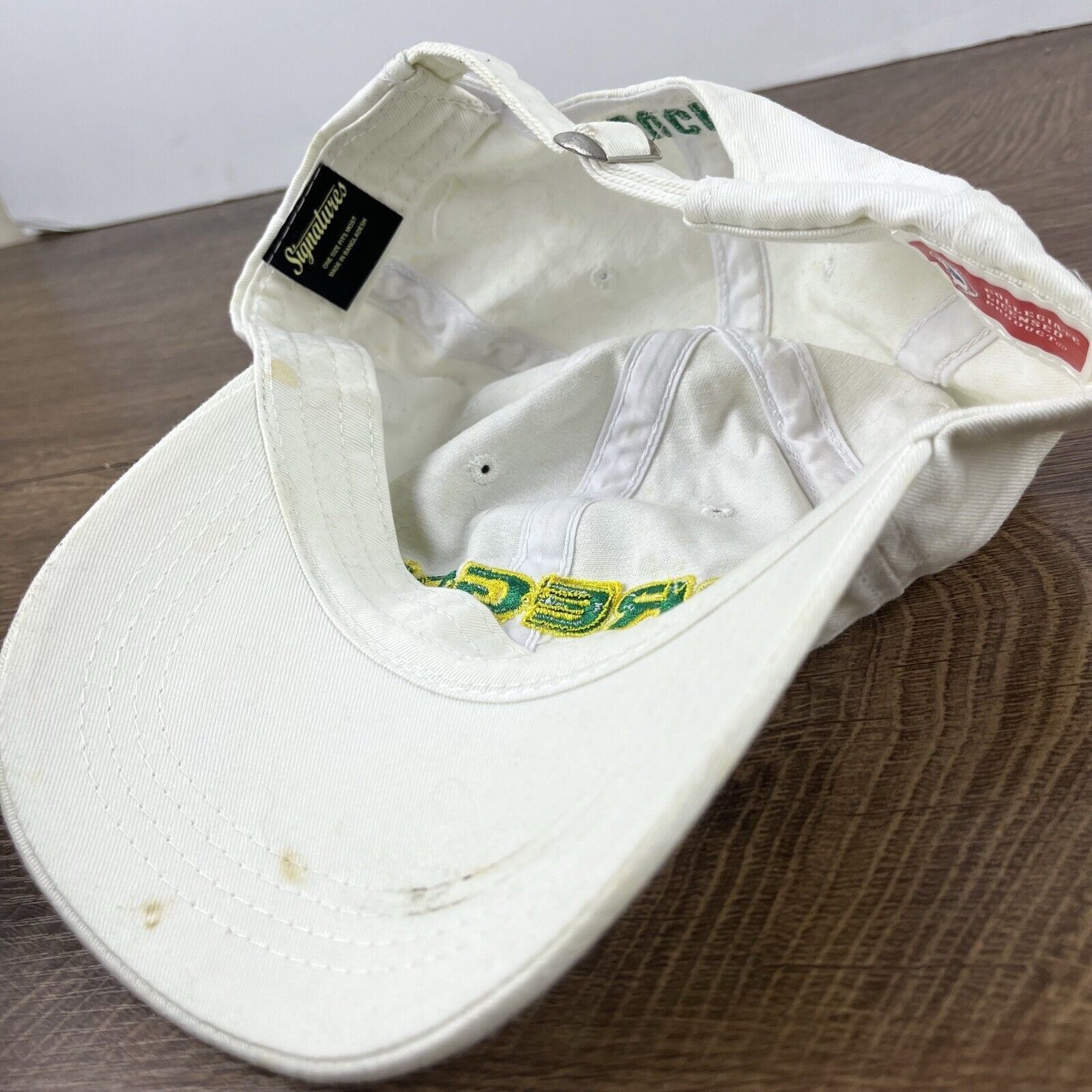 Other Oregon Ducks White Hat Oregon Ducks White Cap Hat Adjustable Size ONE SIZE - 15 Thumbnail