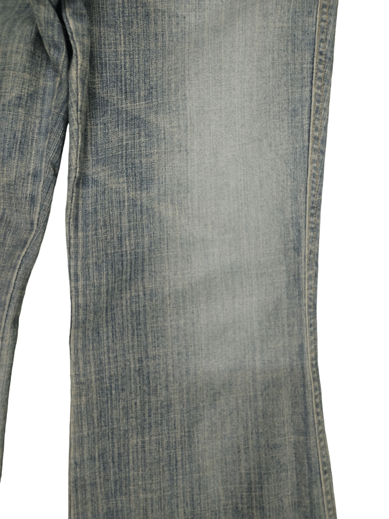 Le Grande Bleu (L.G.B.) Flare Jeans Et Boite Distress Faded Boot Cut Y2k Mudmax Size US 28 / EU 44 - 6 Thumbnail