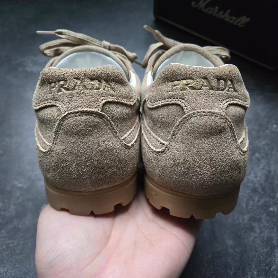 Prada PRADA TRAIL Beige Suede Sneakers 5/39 Like New Size US 8 / IT 38 - 2 Thumbnail